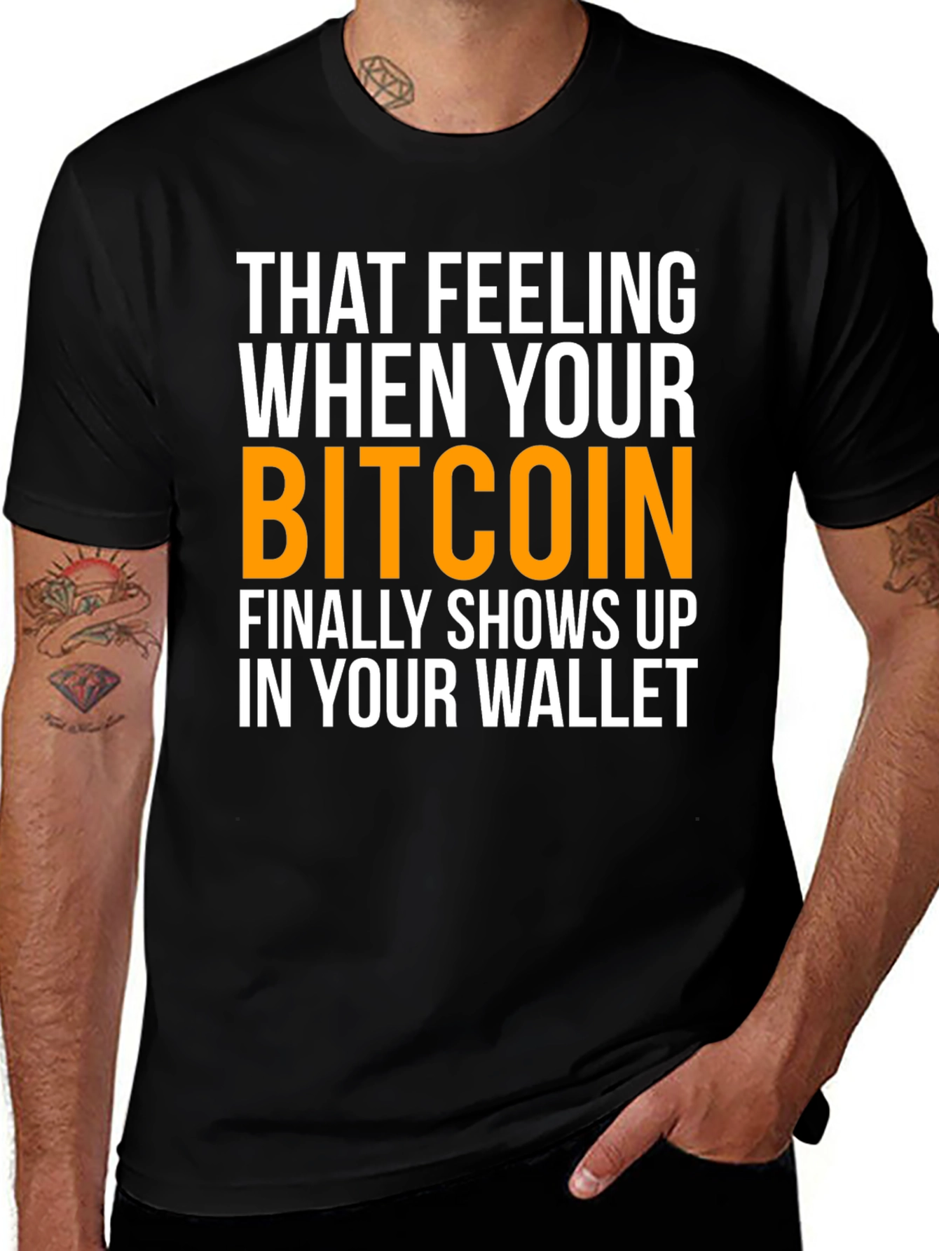 Bitcoin Wallet T-Shirt - Crypto Lover Tee