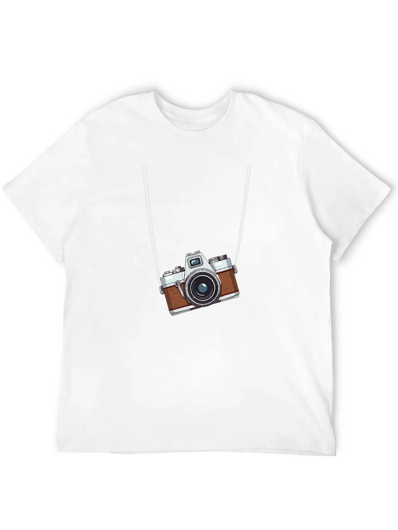 Retro Camera Graphic Black T-Shirt