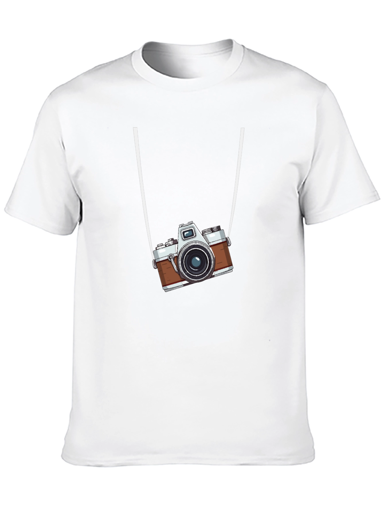 Retro Camera Graphic Black T-Shirt