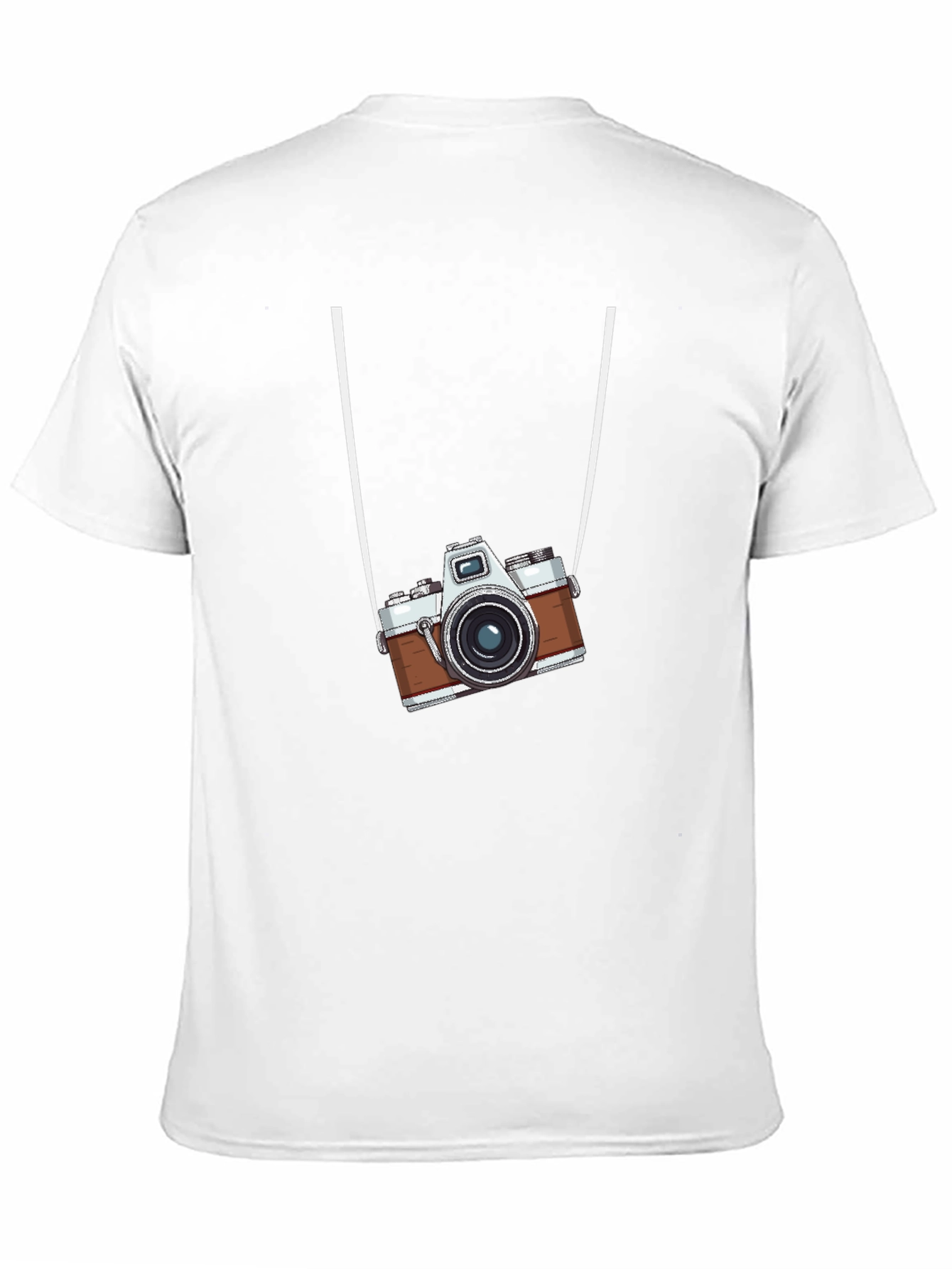 Retro Camera Graphic Black T-Shirt