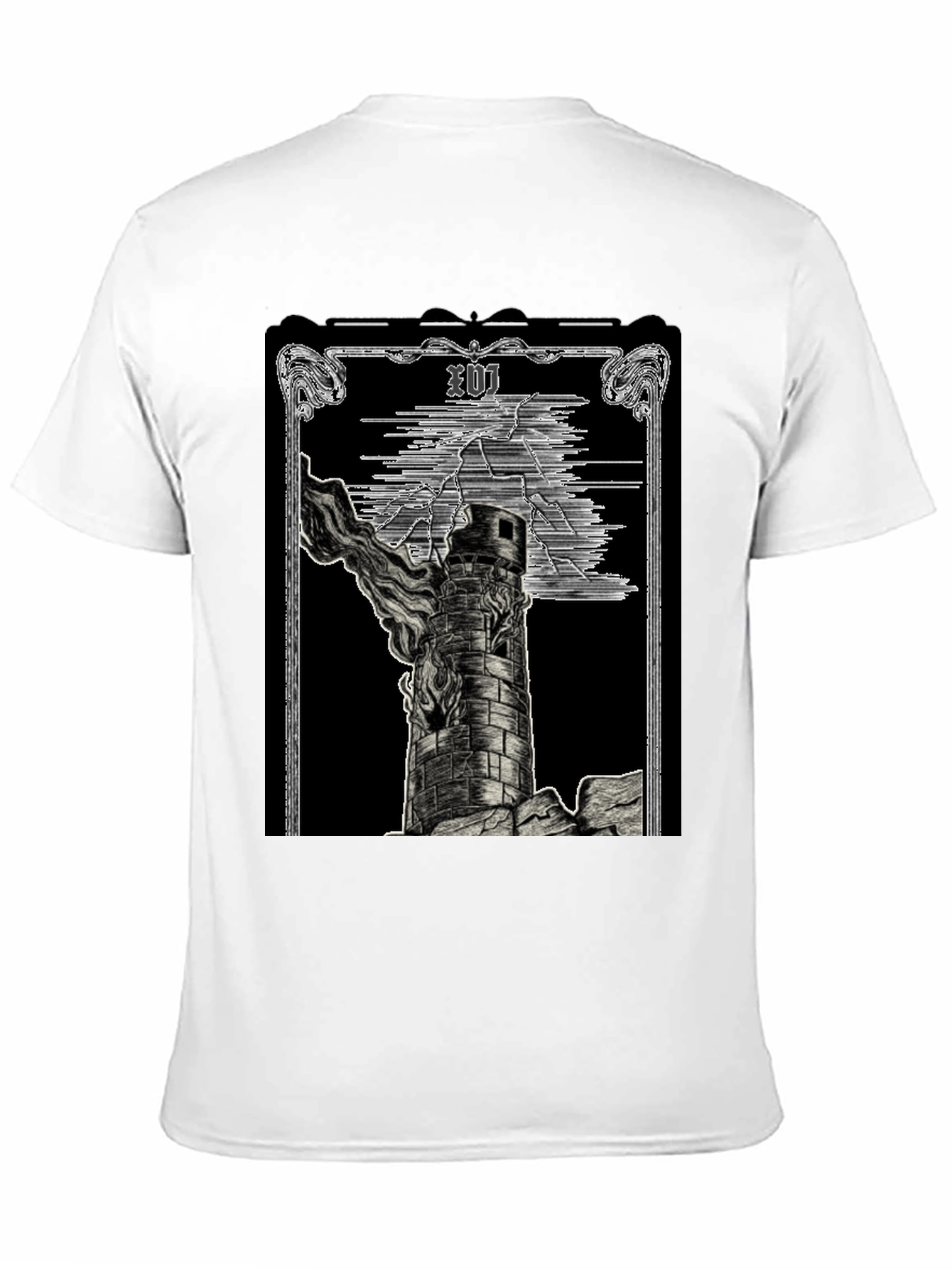 The Tower Tarot Card Graphic T-Shirt
