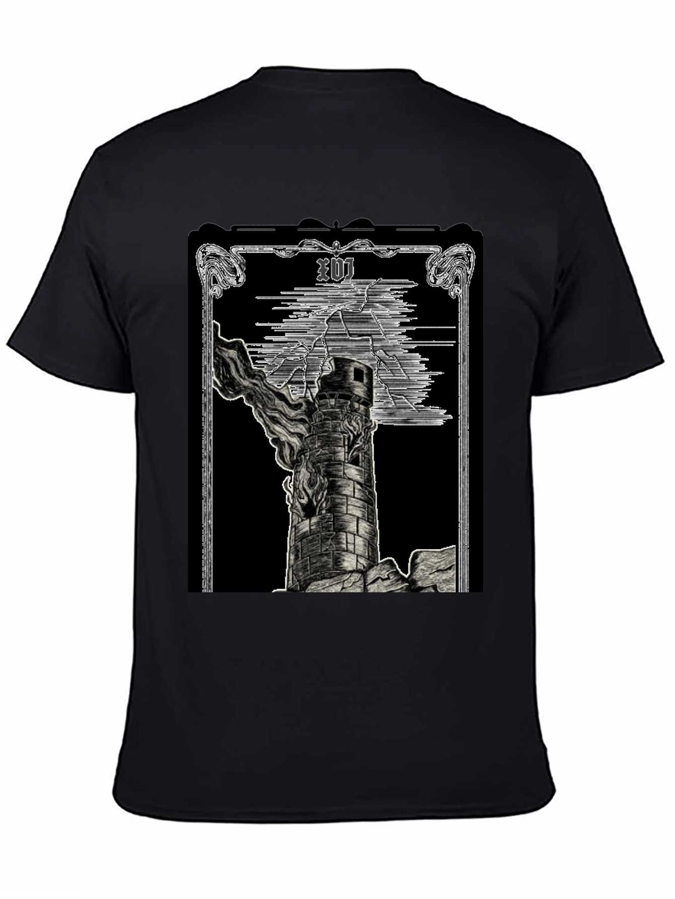 The Tower Tarot Card Graphic T-Shirt