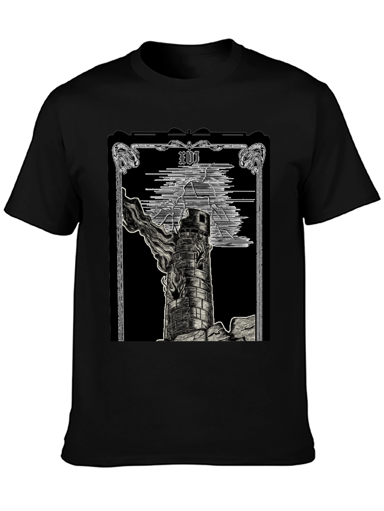The Tower Tarot Card Graphic T-Shirt