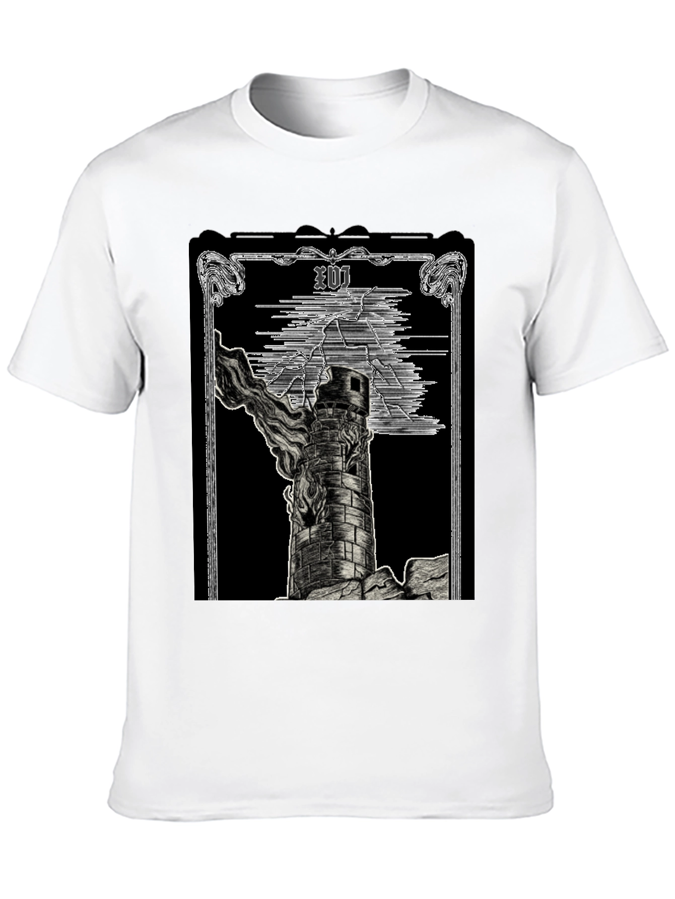 The Tower Tarot Card Graphic T-Shirt