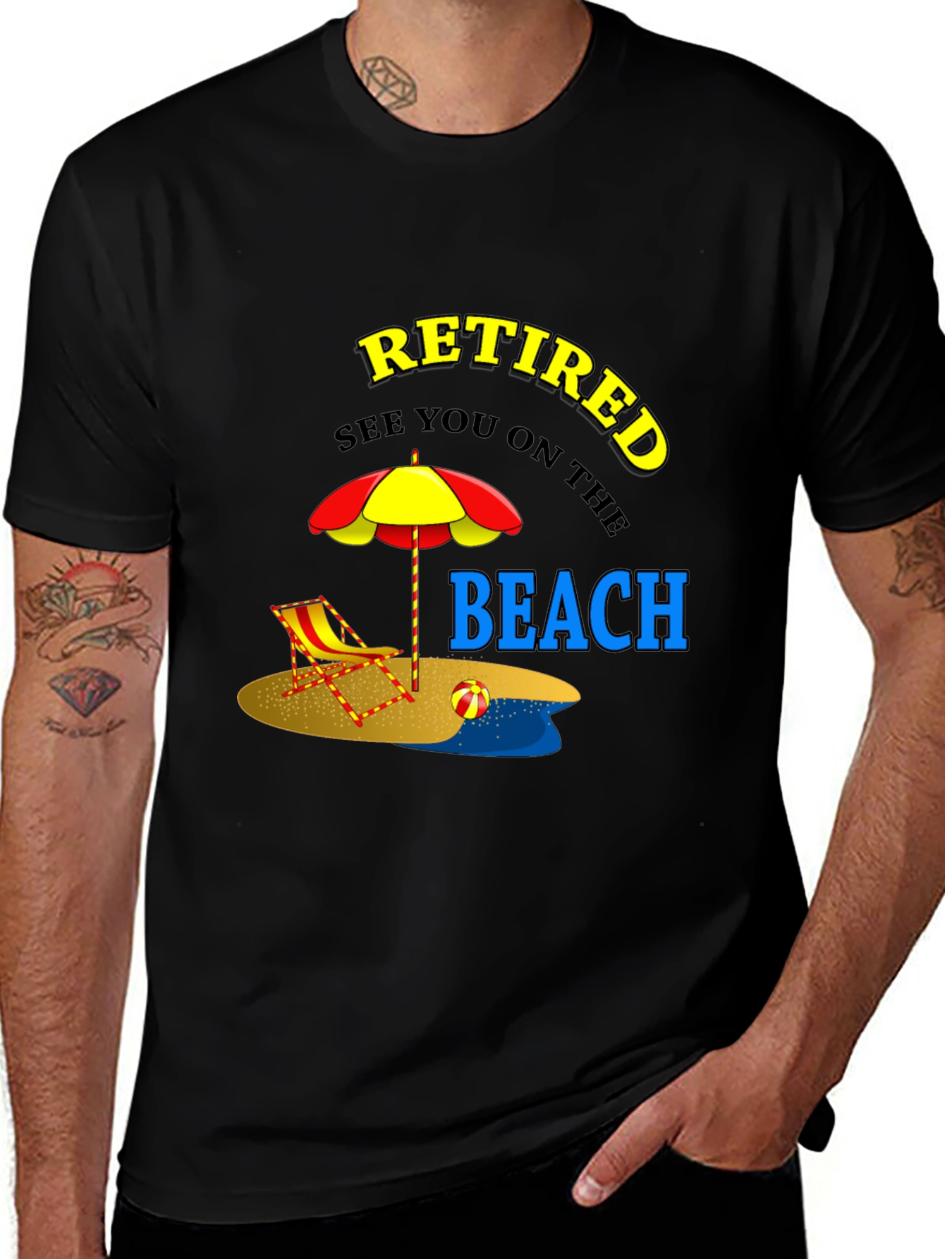 Retired Beach T-Shirt - Vacation Mode On!