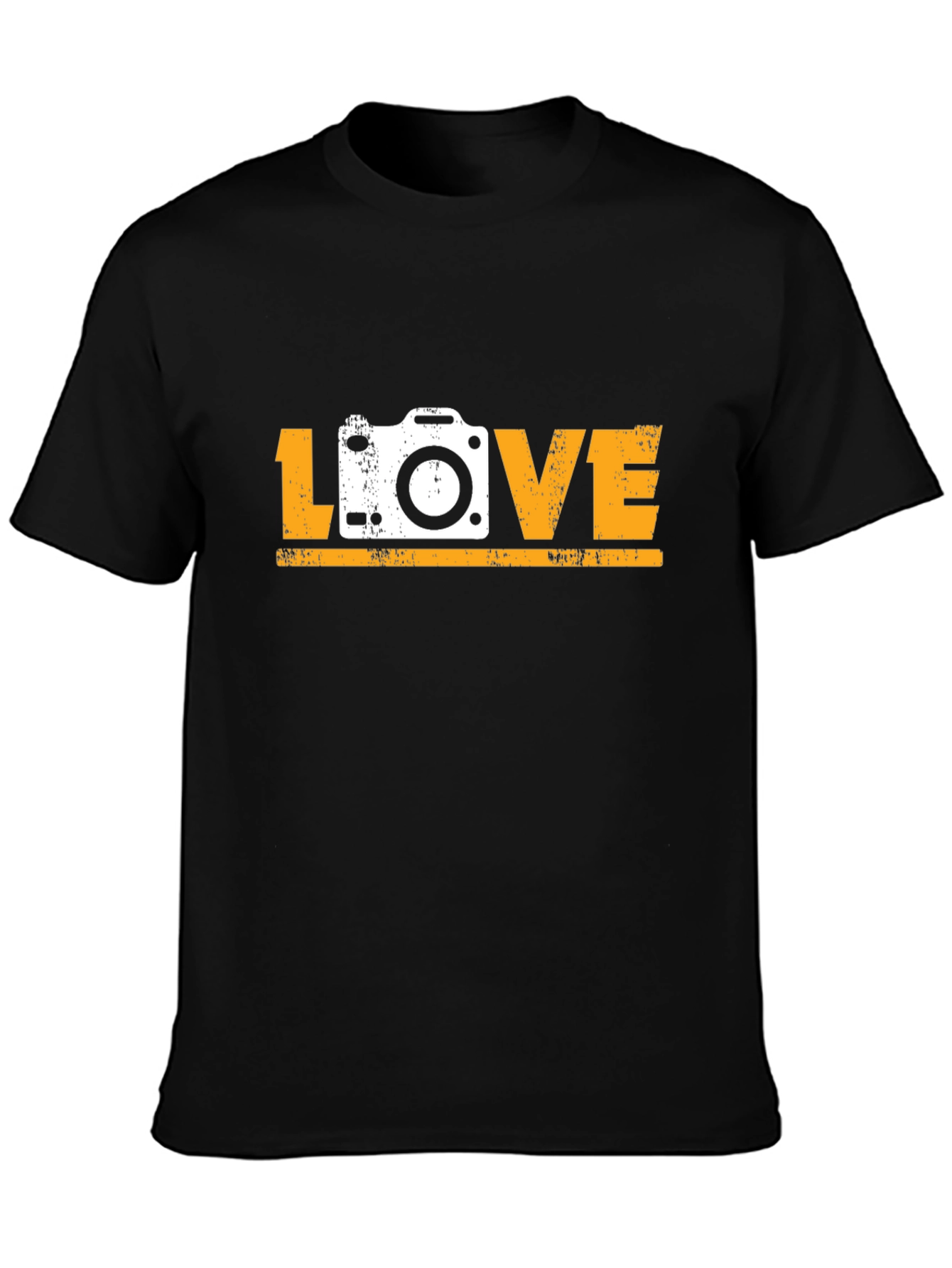 Photographer LOVE Graphic Tee - Black Cotton T-Shirt