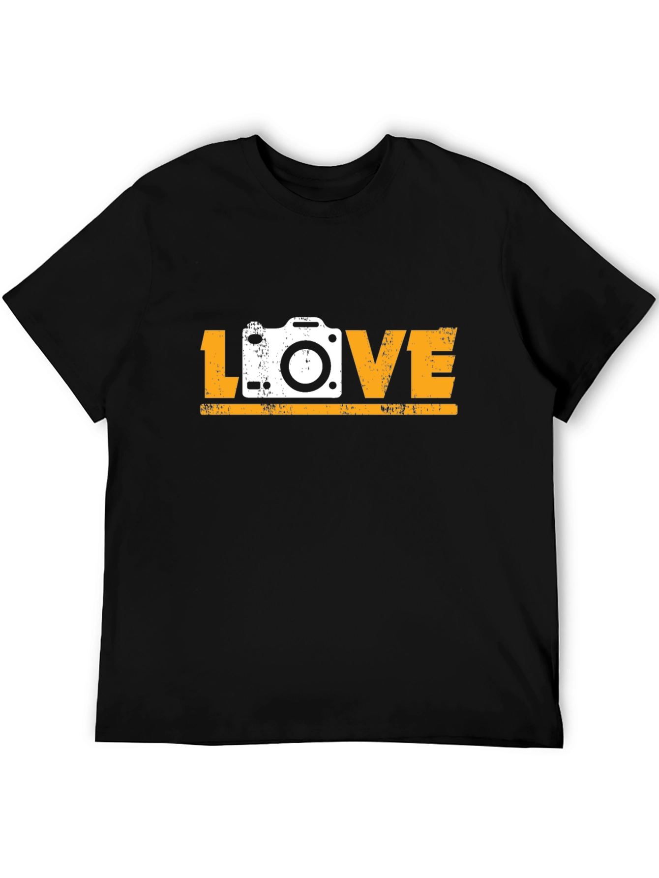 Photographer LOVE Graphic Tee - Black Cotton T-Shirt