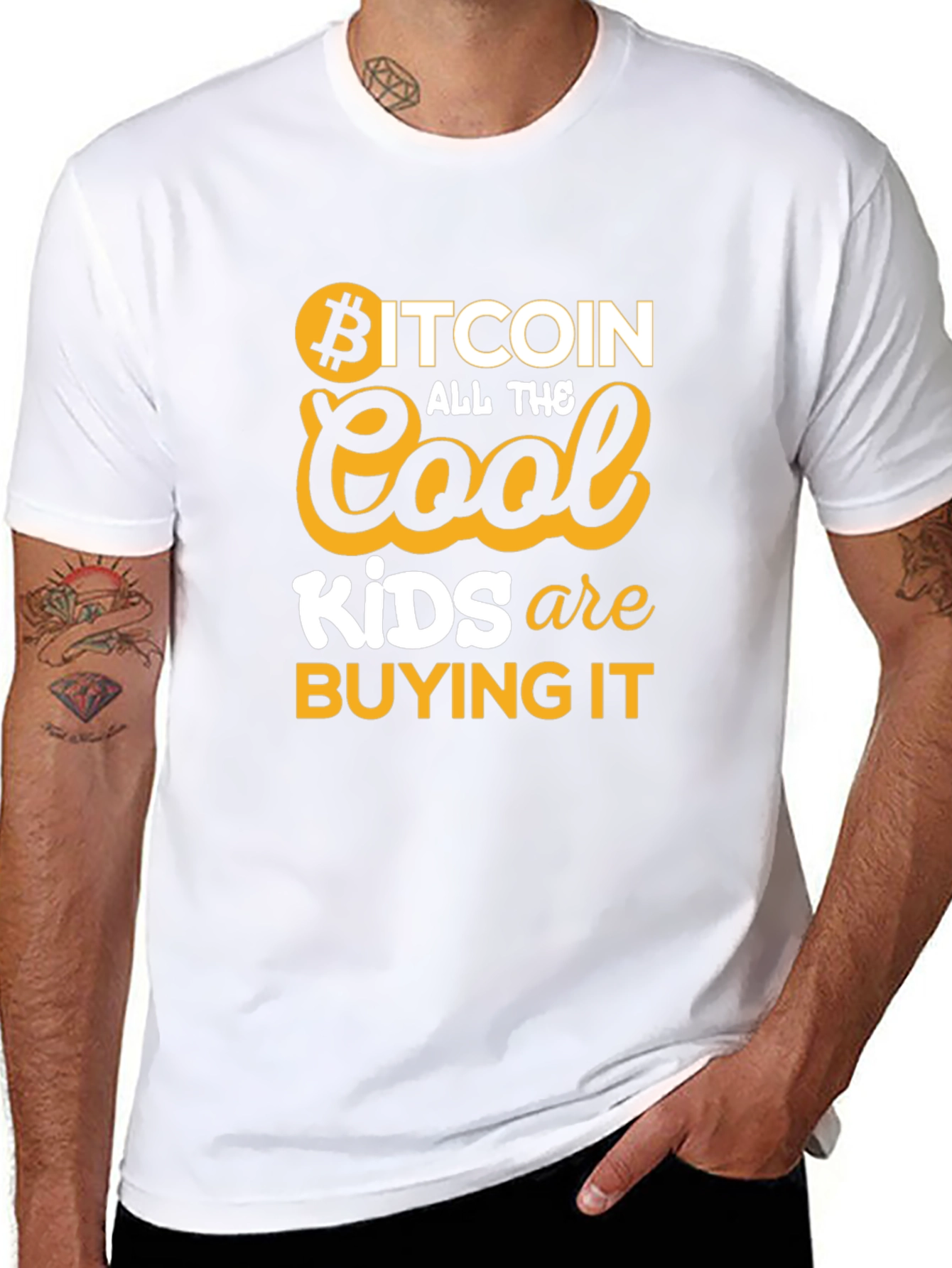 Bitcoin Cool Kids Buying It Graphic T-Shirt