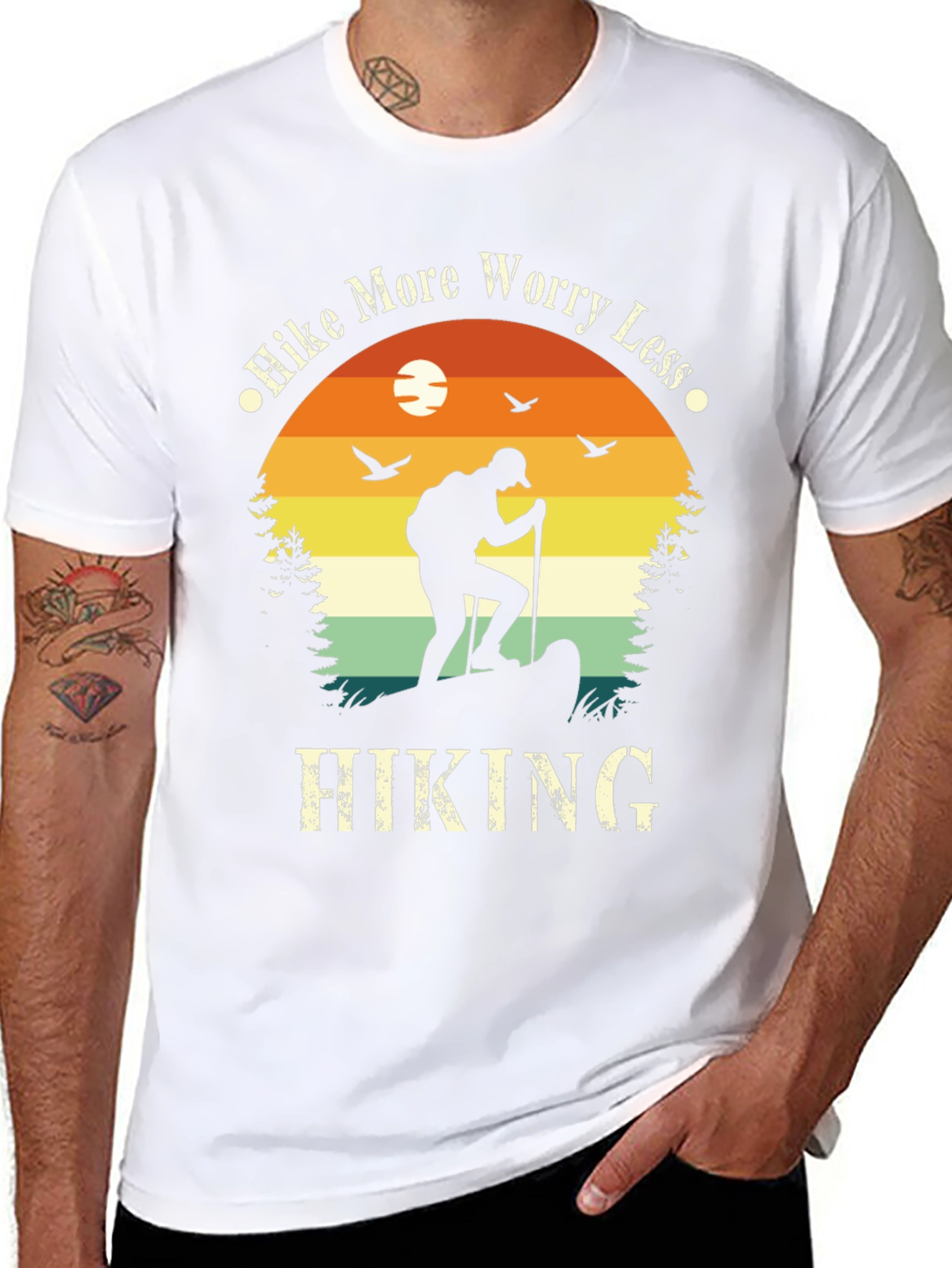 Hike More Worry Less Hiking T-Shirt