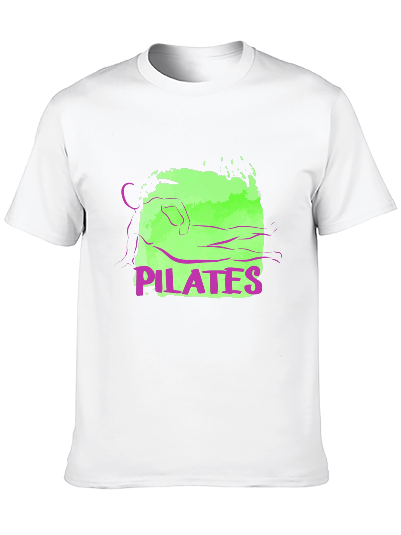 Pilates Graphic Tee - Black Cotton T-Shirt