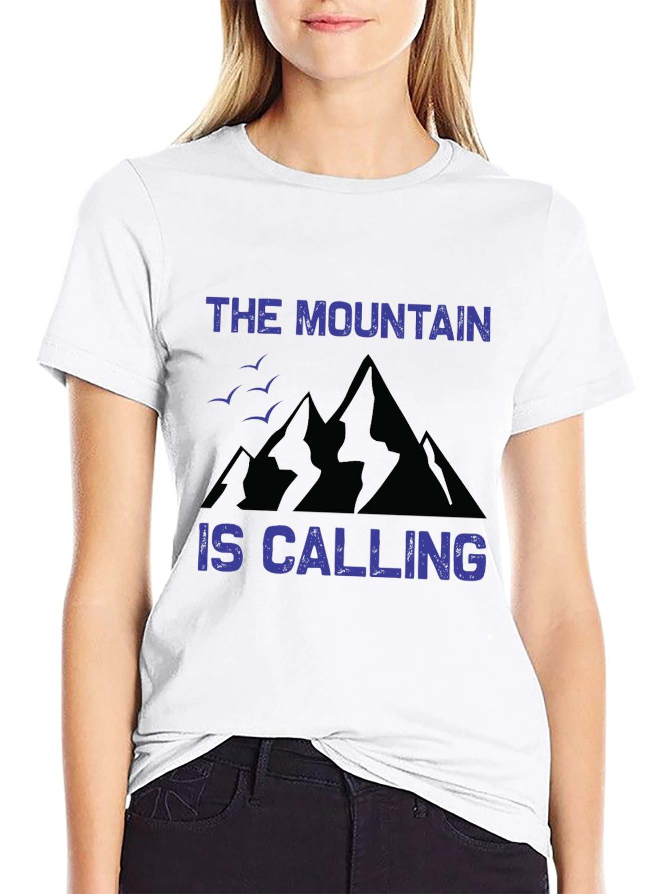 The Mountain is Calling Black T-Shirt
