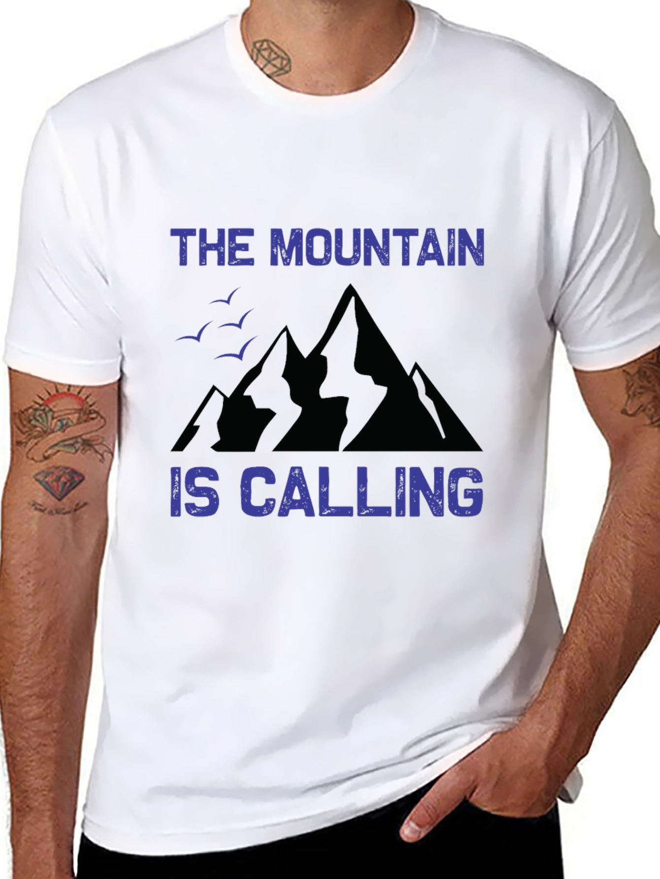 The Mountain is Calling Black T-Shirt