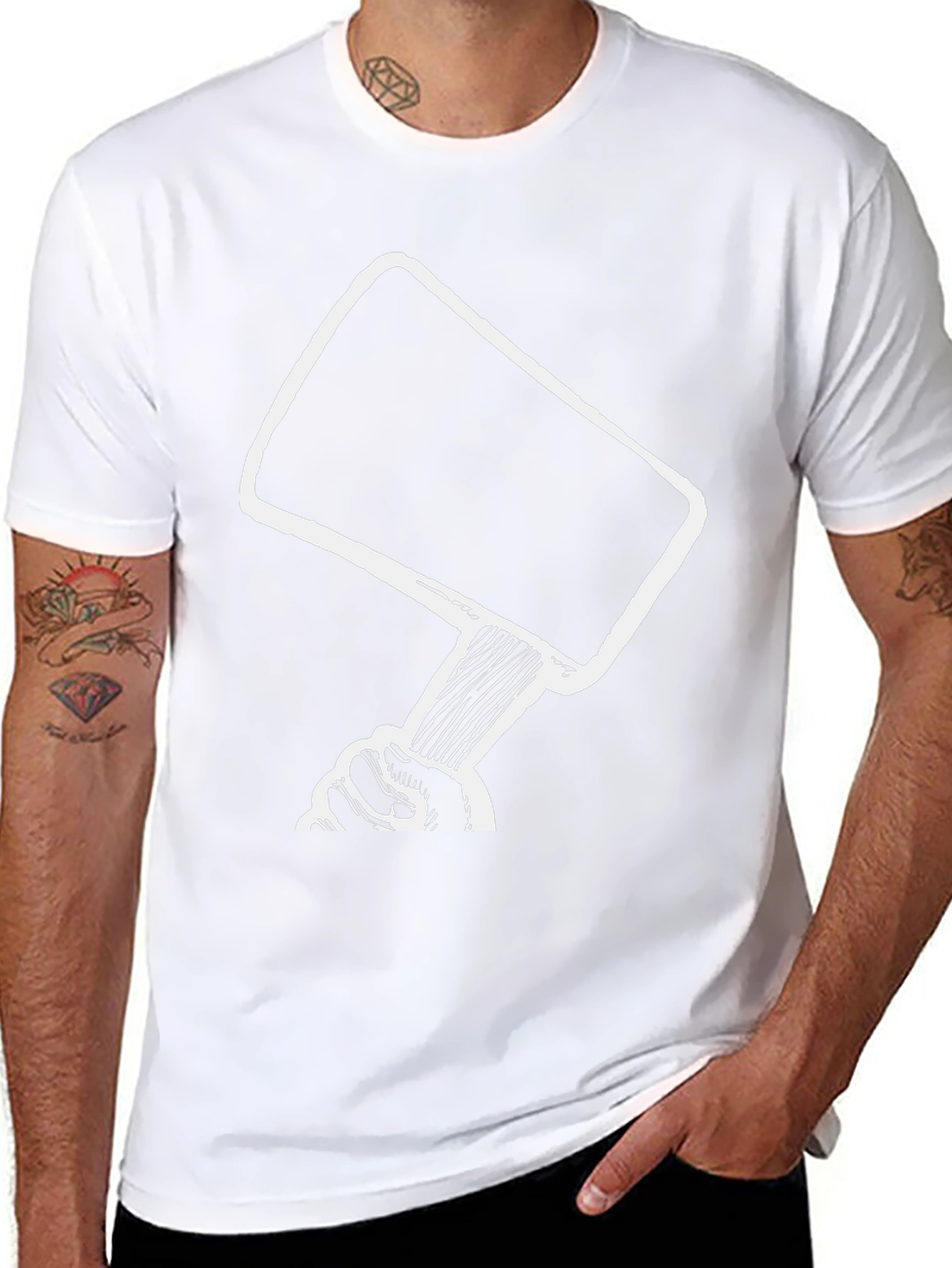 Gavel Graphic Tee - Justice Hammer Design