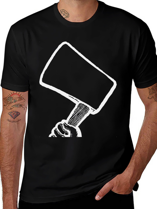 Gavel Graphic Tee - Justice Hammer Design