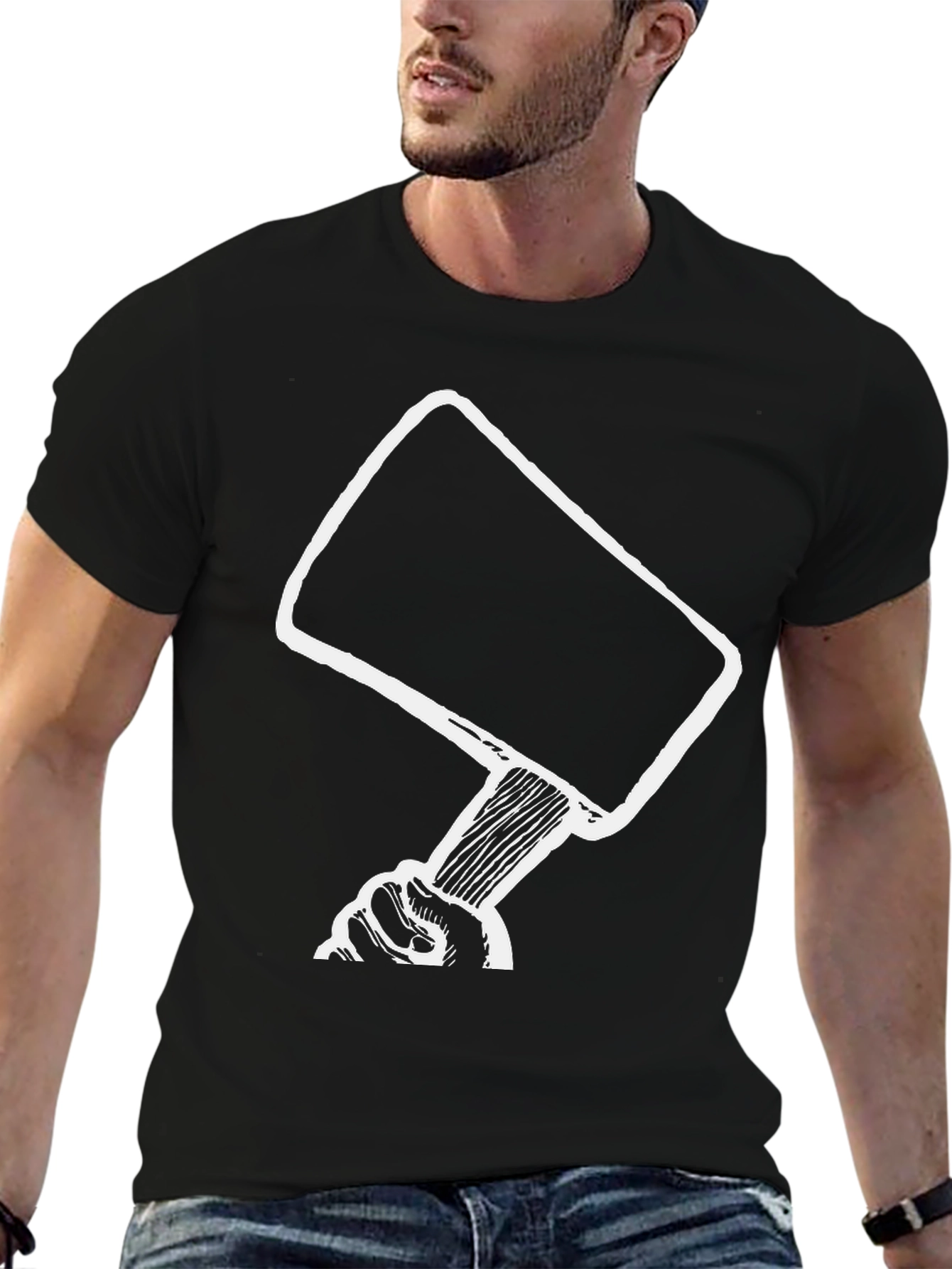 Gavel Graphic Tee - Justice Hammer Design