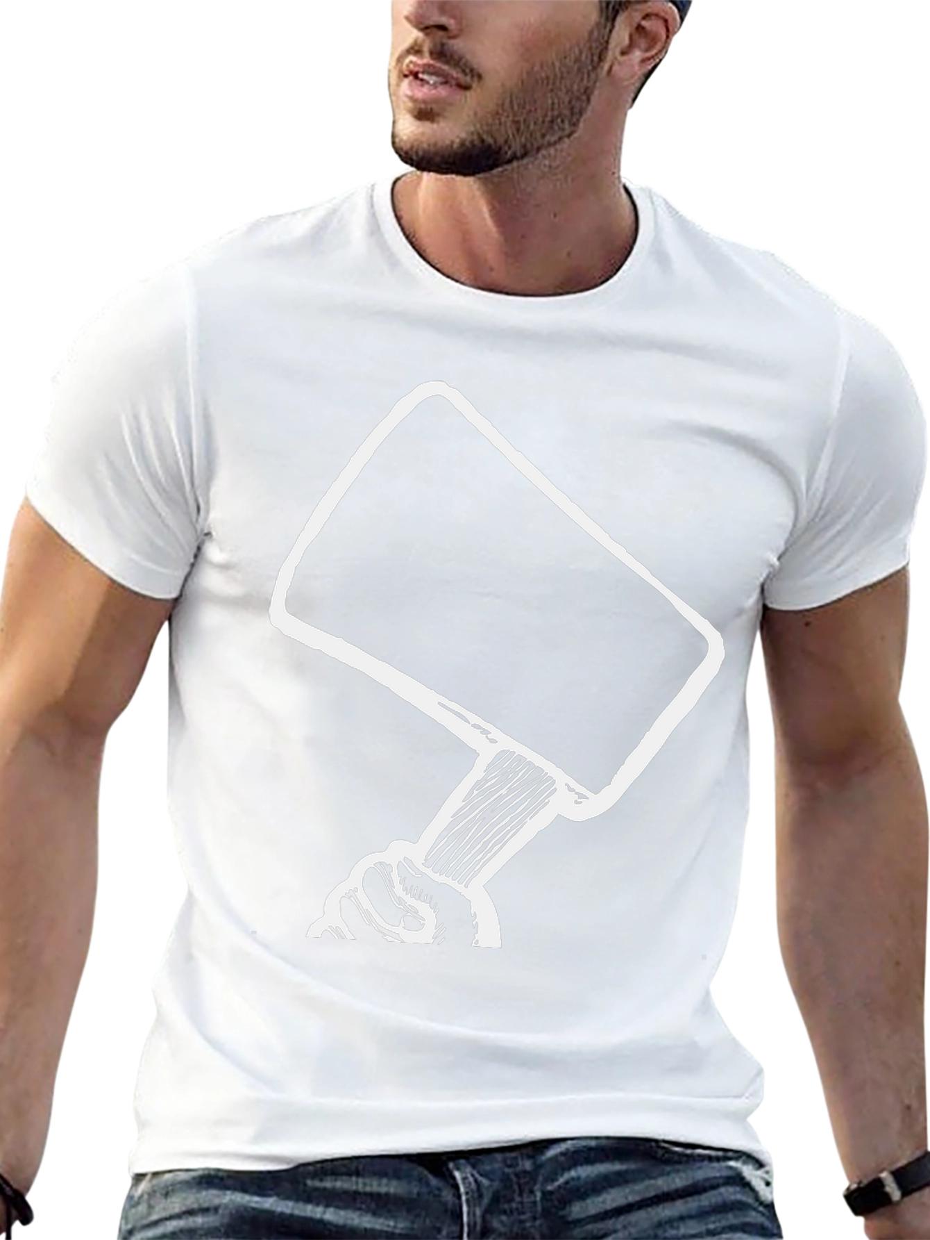 Gavel Graphic Tee - Justice Hammer Design