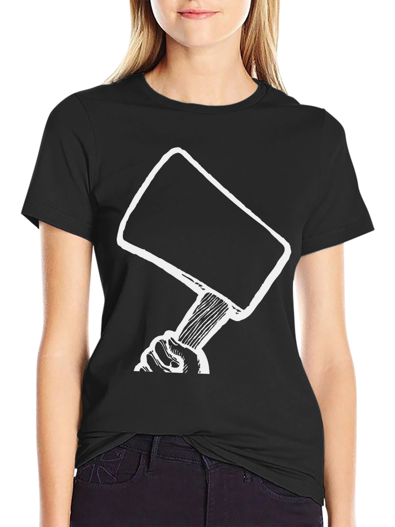 Gavel Graphic Tee - Justice Hammer Design