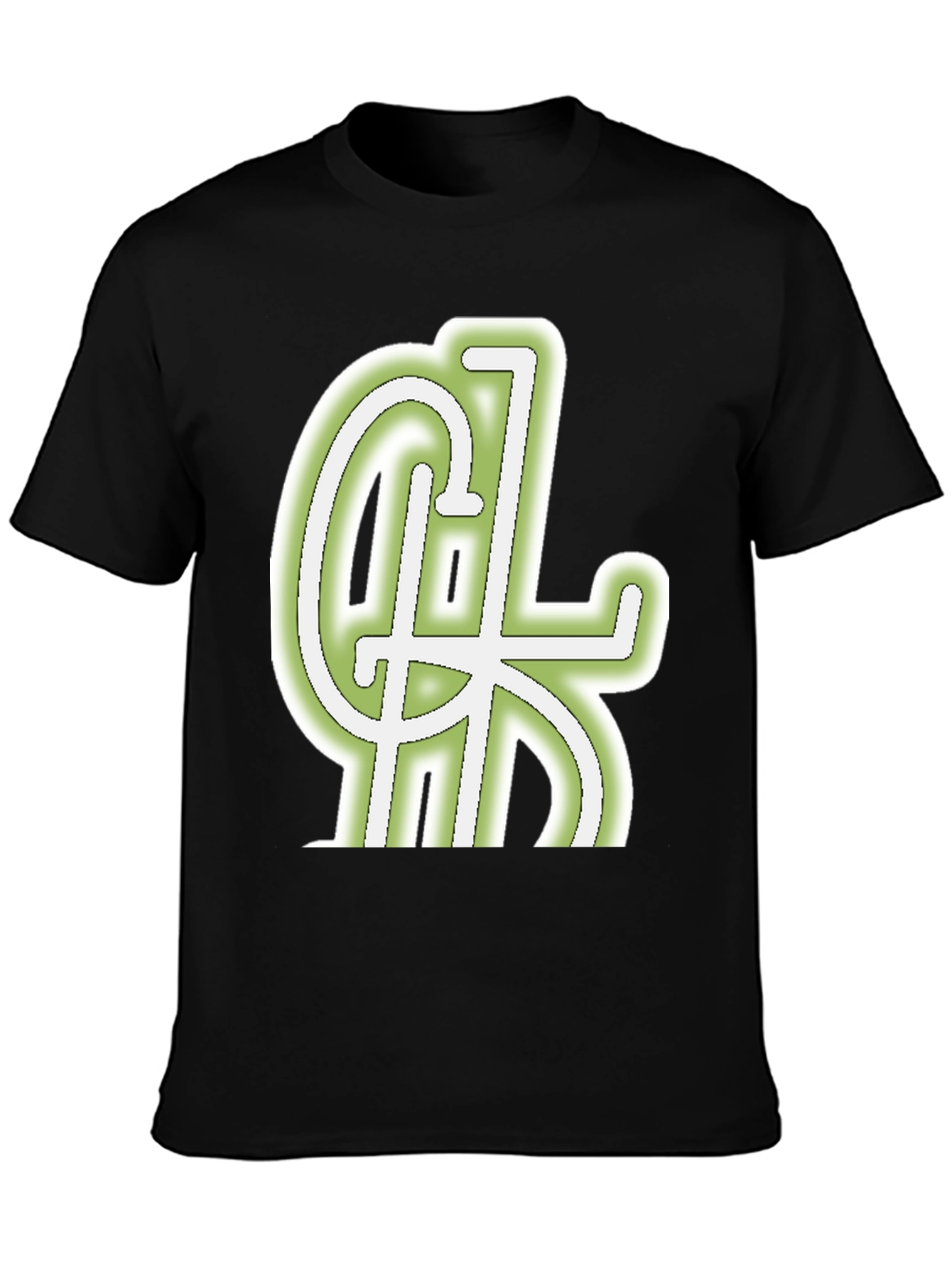 Cool Graphic Tee - Black Cotton Blend Casual Wear