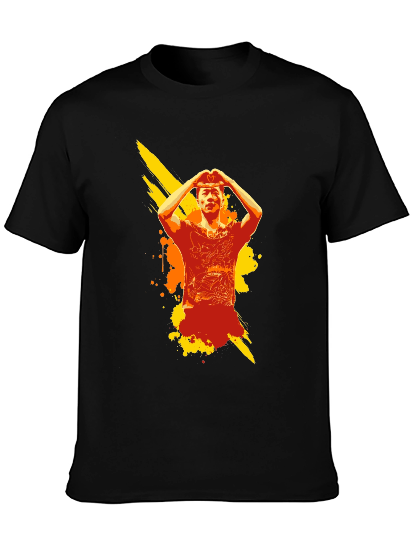 Urban Graphic Tee: Artistic Portrait