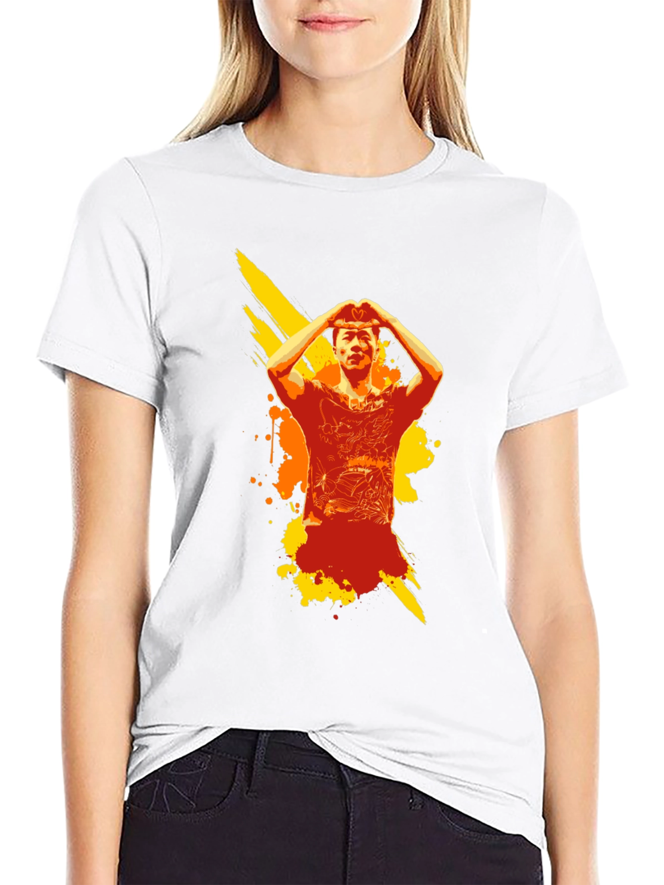Urban Graphic Tee: Artistic Portrait