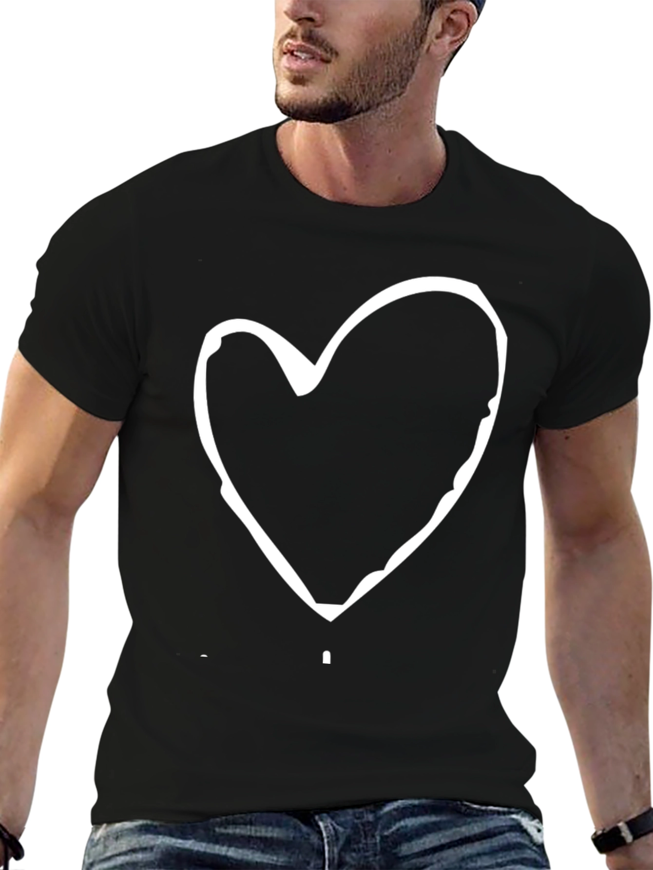 Heart Graphic Tee - Casual Comfort