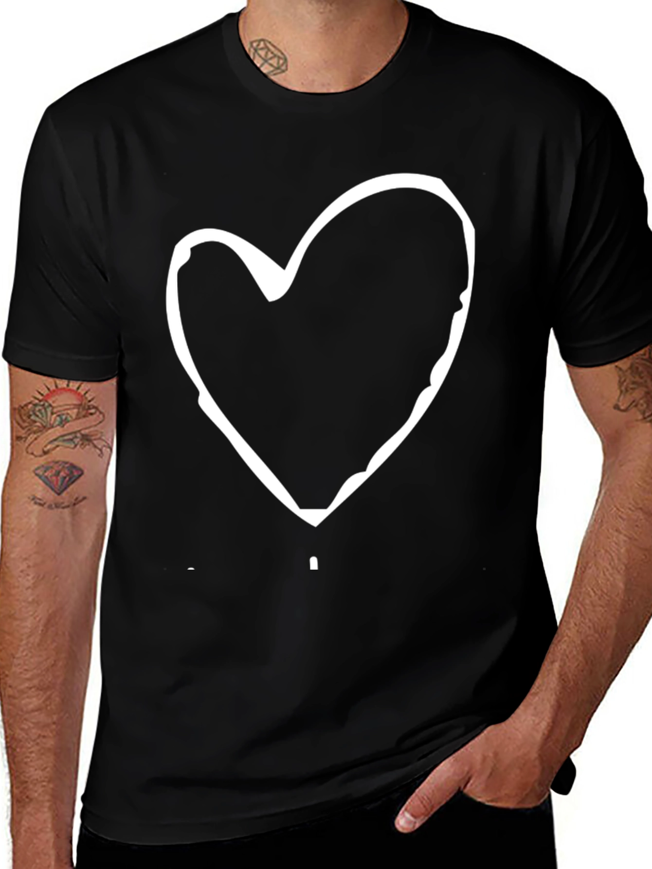 Heart Graphic Tee - Casual Comfort