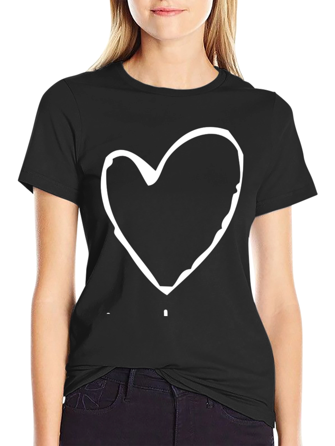Heart Graphic Tee - Casual Comfort
