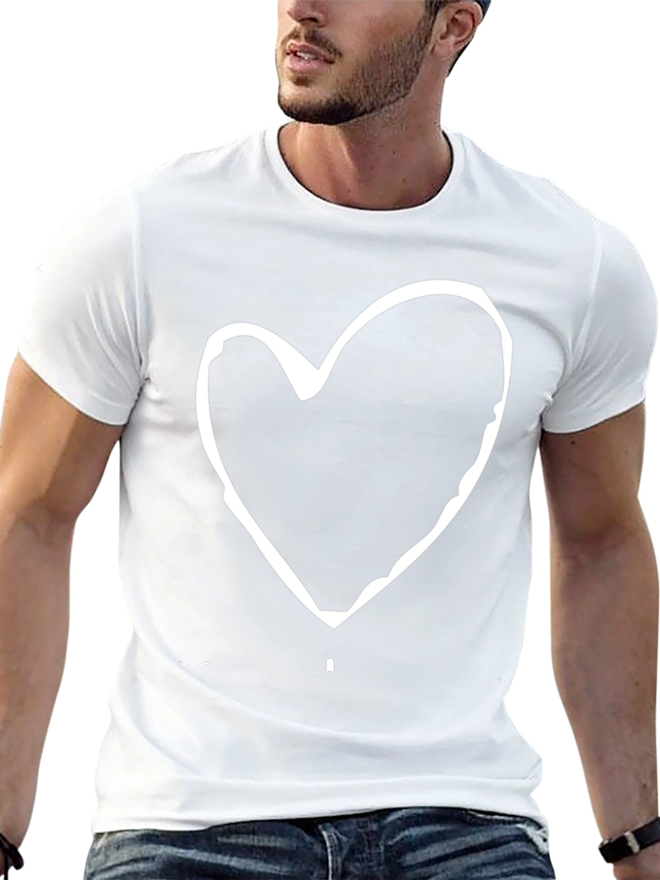 Heart Graphic Tee - Casual Comfort
