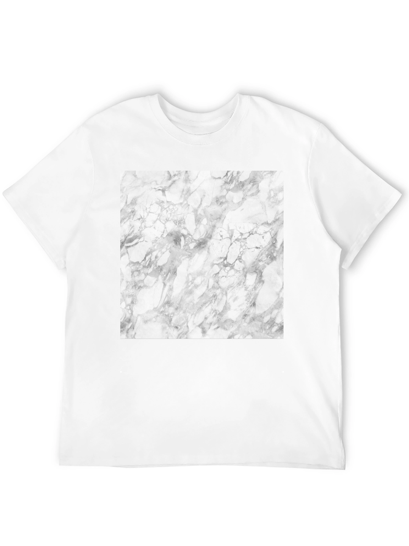 Marble Graphic Tee - Stylish Black Cotton T-Shirt