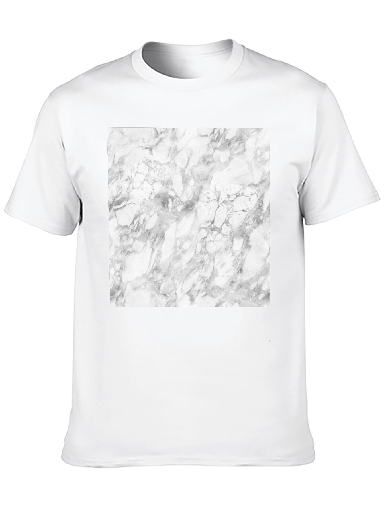 Marble Graphic Tee - Stylish Black Cotton T-Shirt