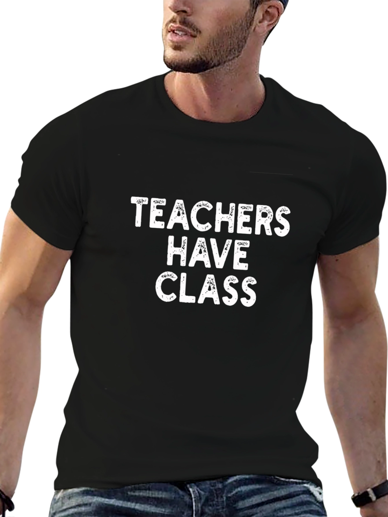 Teachers Have Class Black Graphic T-Shirt