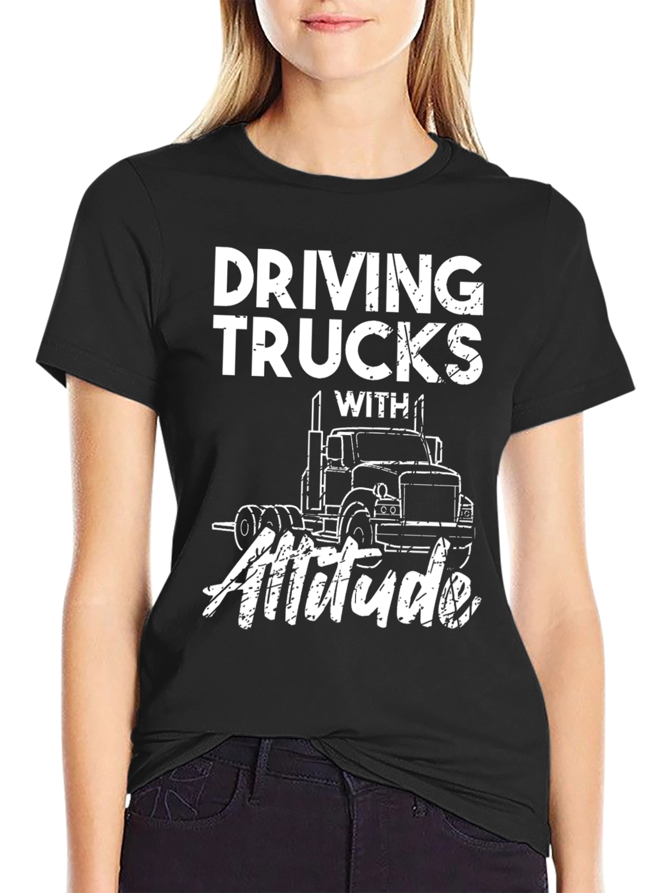 Driving Trucks With Attitude Graphic Tee