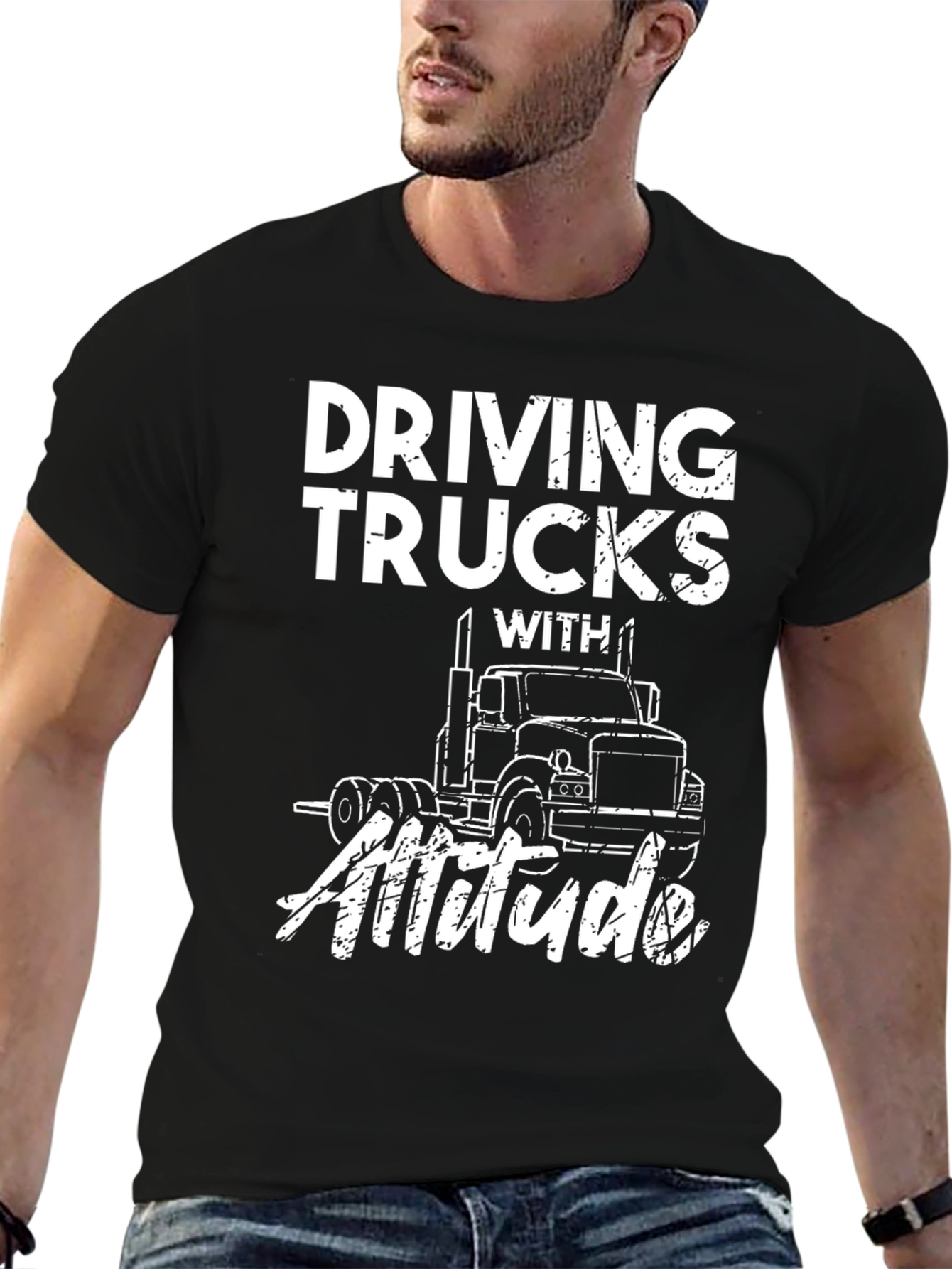 Driving Trucks With Attitude Graphic Tee