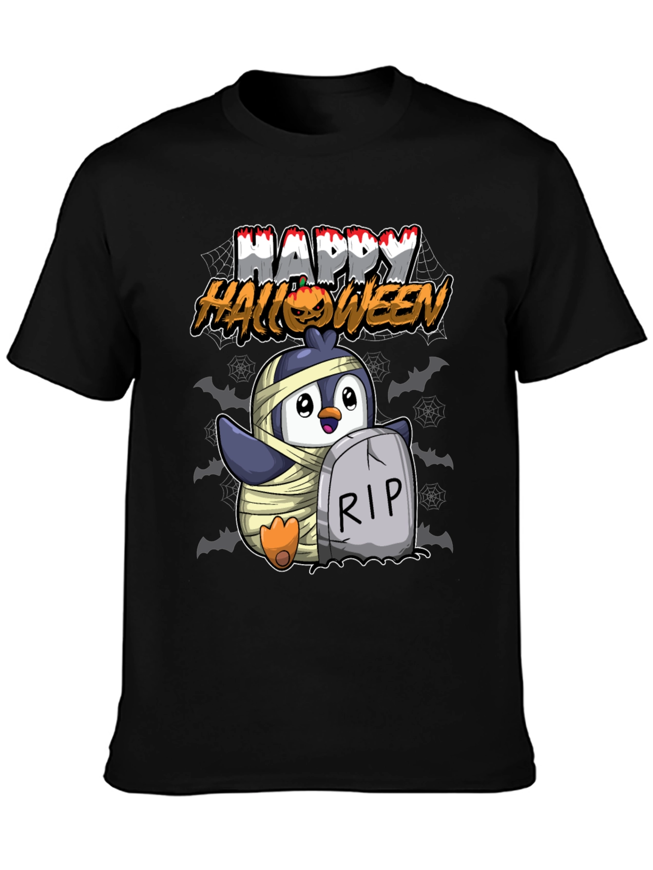 Penguin Mummy Halloween T-Shirt - Unisex