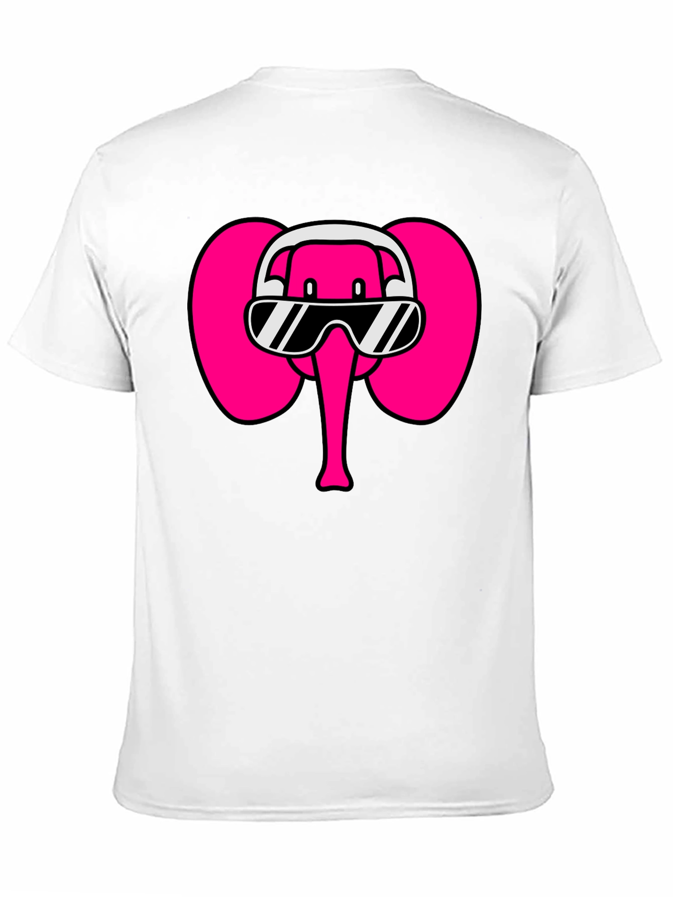 Cool Elephant T-Shirt: DJ Pink Elephant Tee
