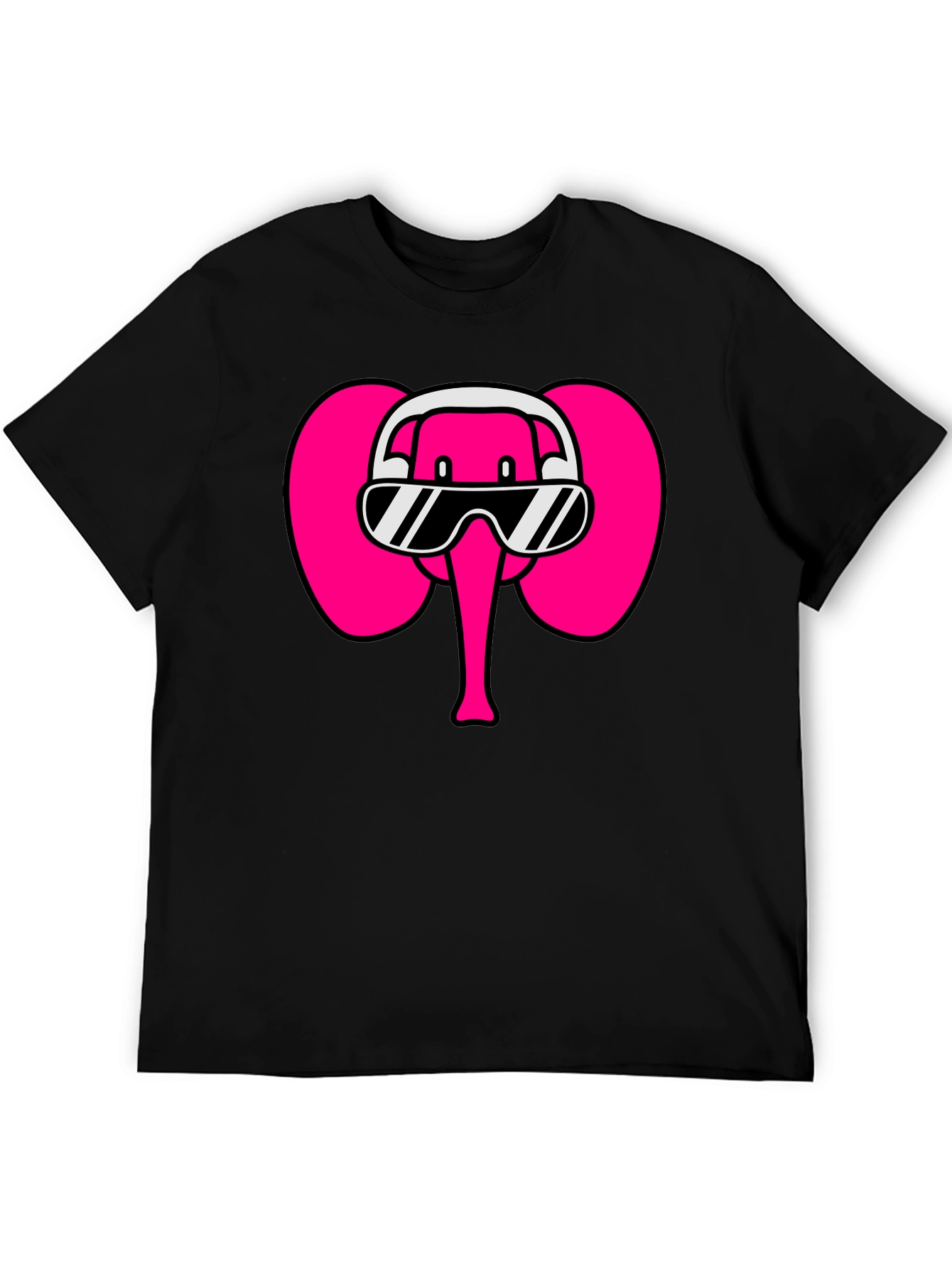 Cool Elephant T-Shirt: DJ Pink Elephant Tee