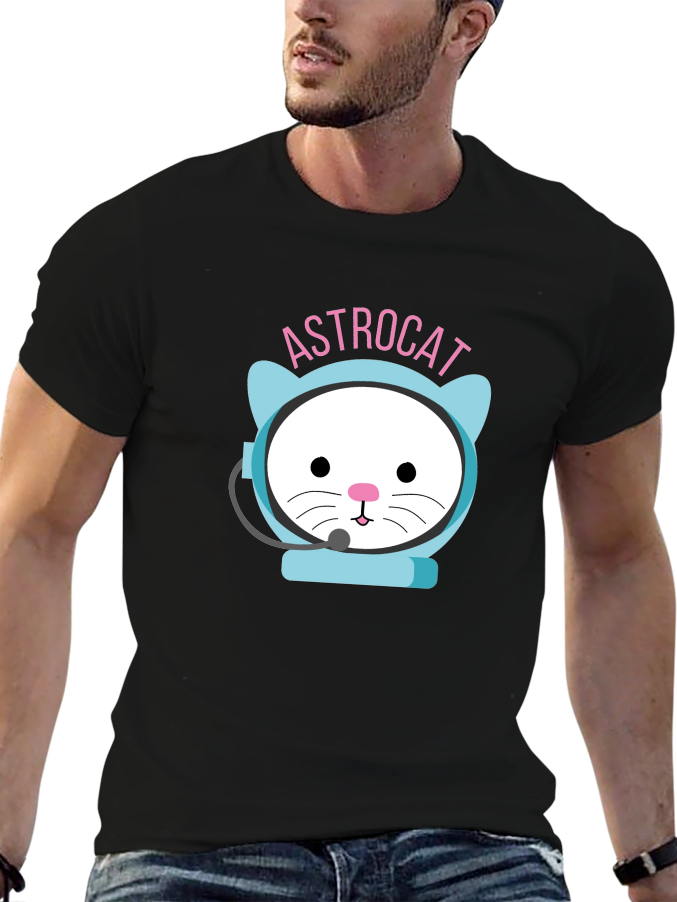 Astrocat Black T-Shirt