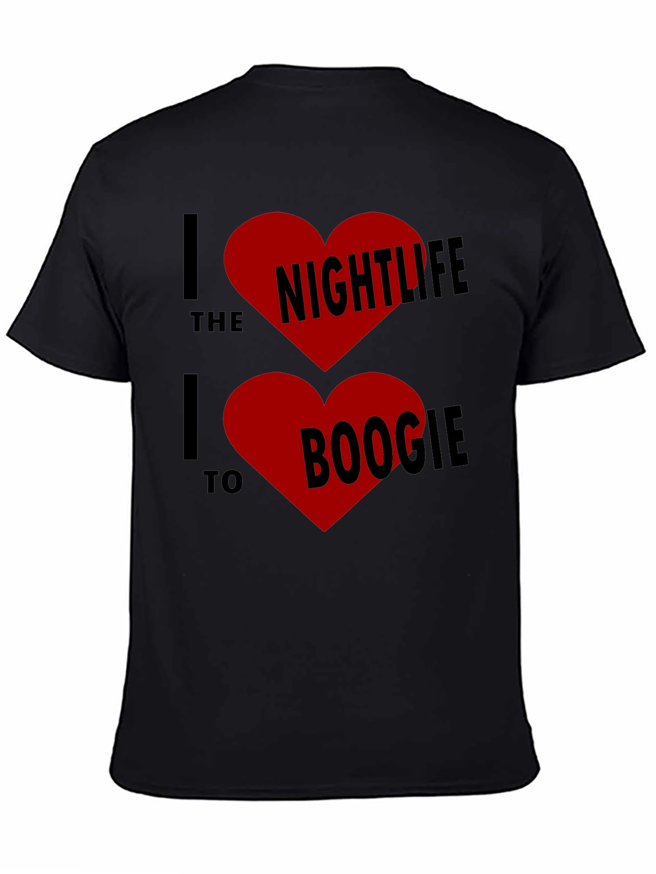 I Heart Nightlife & Boogie Black T-Shirt