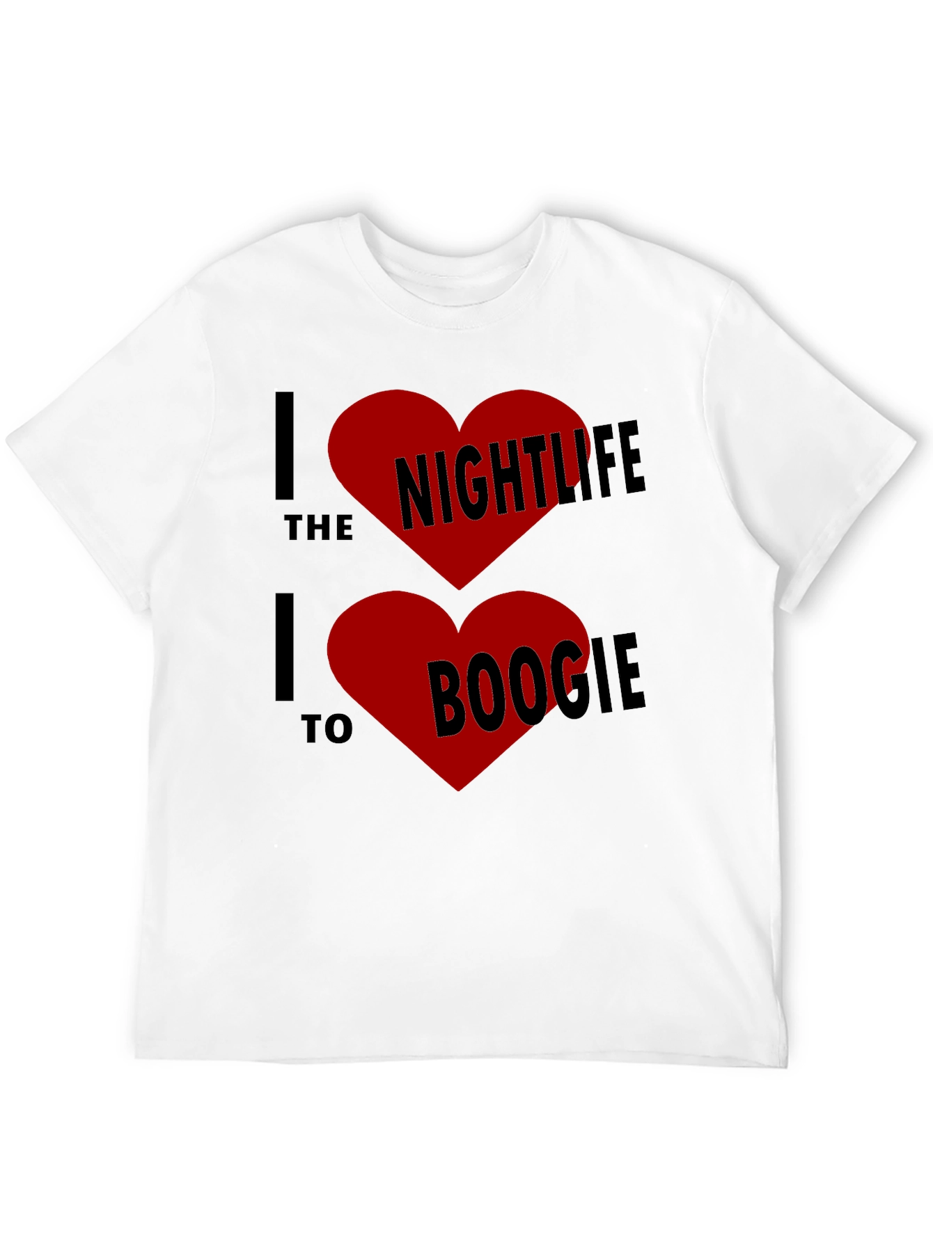 I Heart Nightlife & Boogie Black T-Shirt