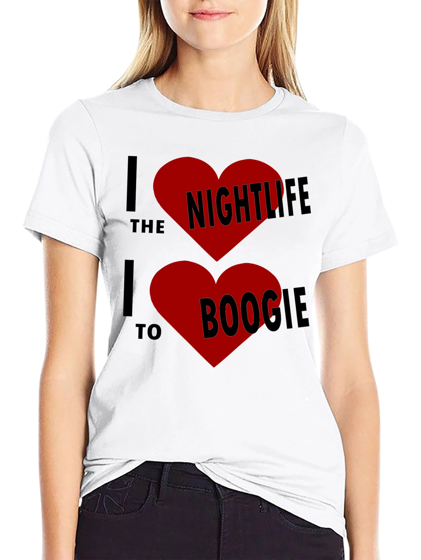 I Heart Nightlife & Boogie Black T-Shirt
