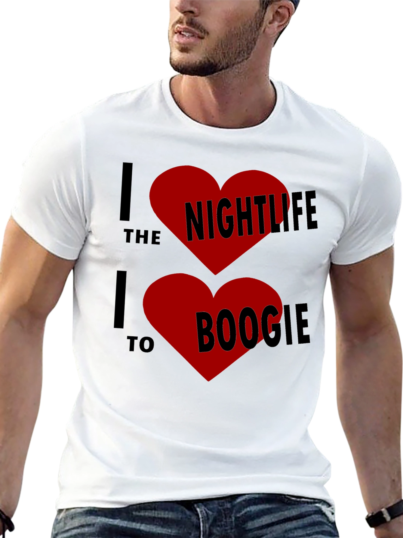 I Heart Nightlife & Boogie Black T-Shirt