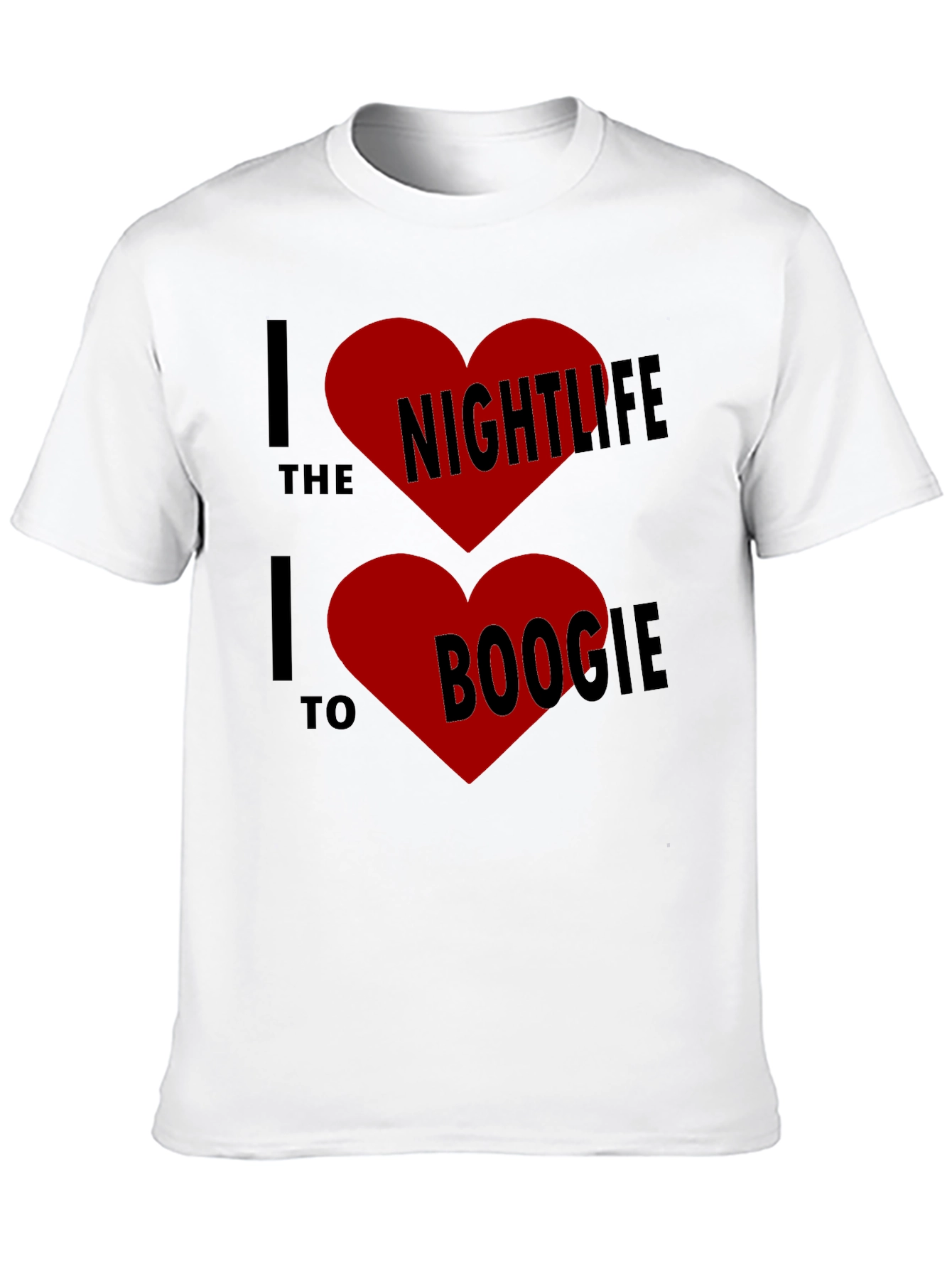 I Heart Nightlife & Boogie Black T-Shirt
