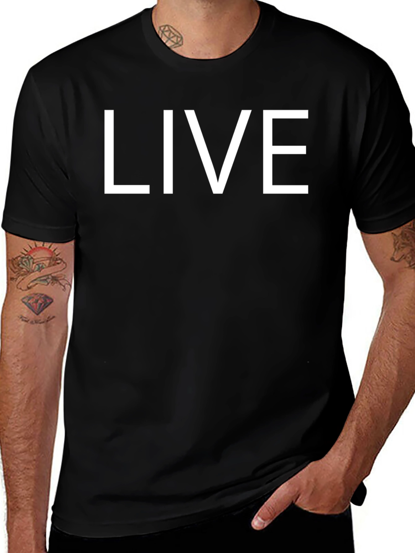 LIVE Bold Graphic T-Shirt - Classic Style