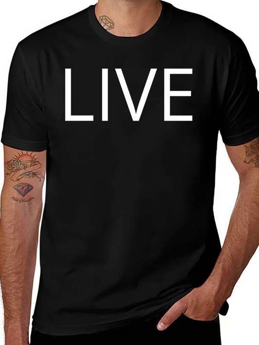 LIVE Bold Graphic T-Shirt - Classic Style