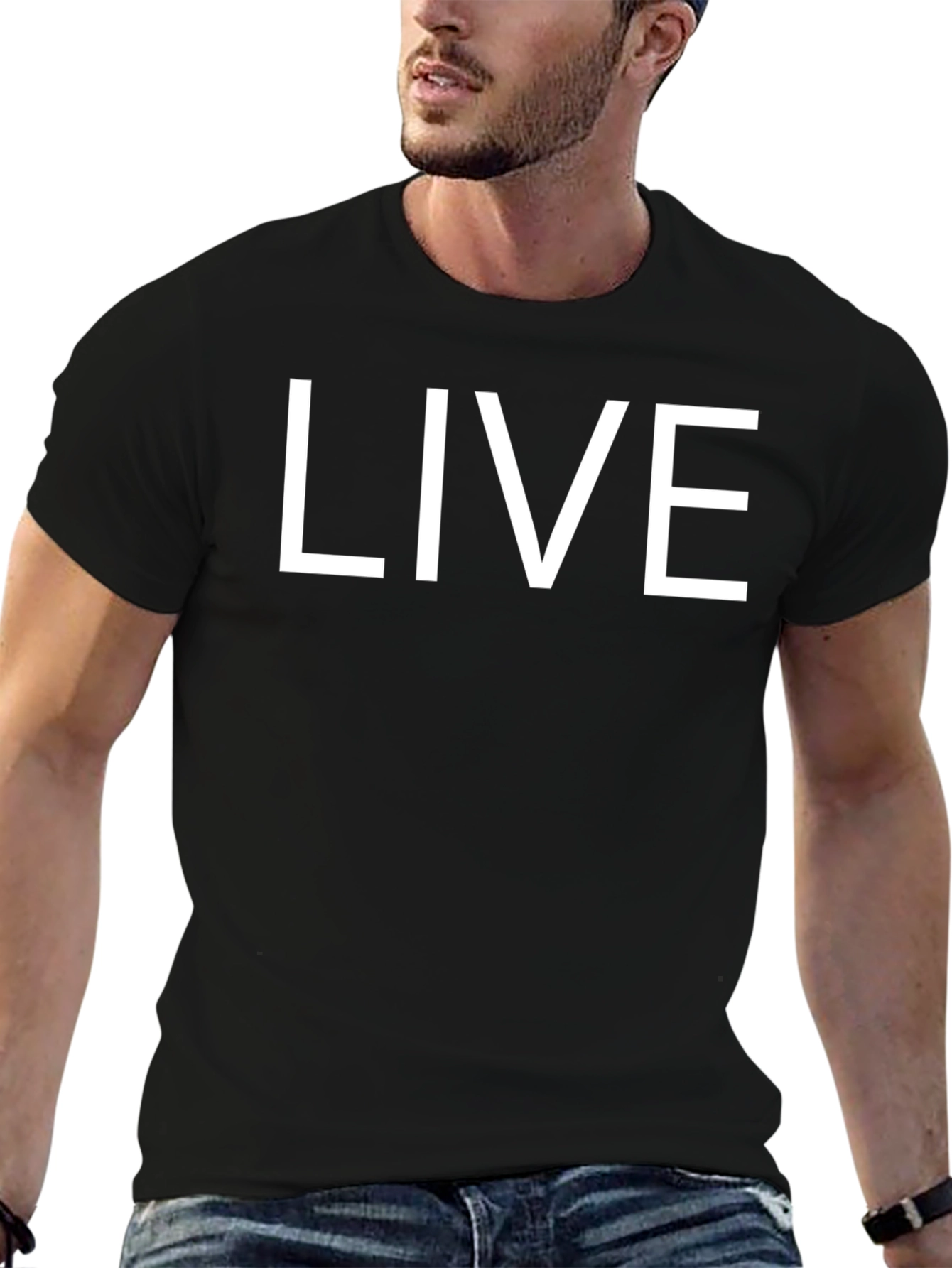 LIVE Bold Graphic T-Shirt - Classic Style