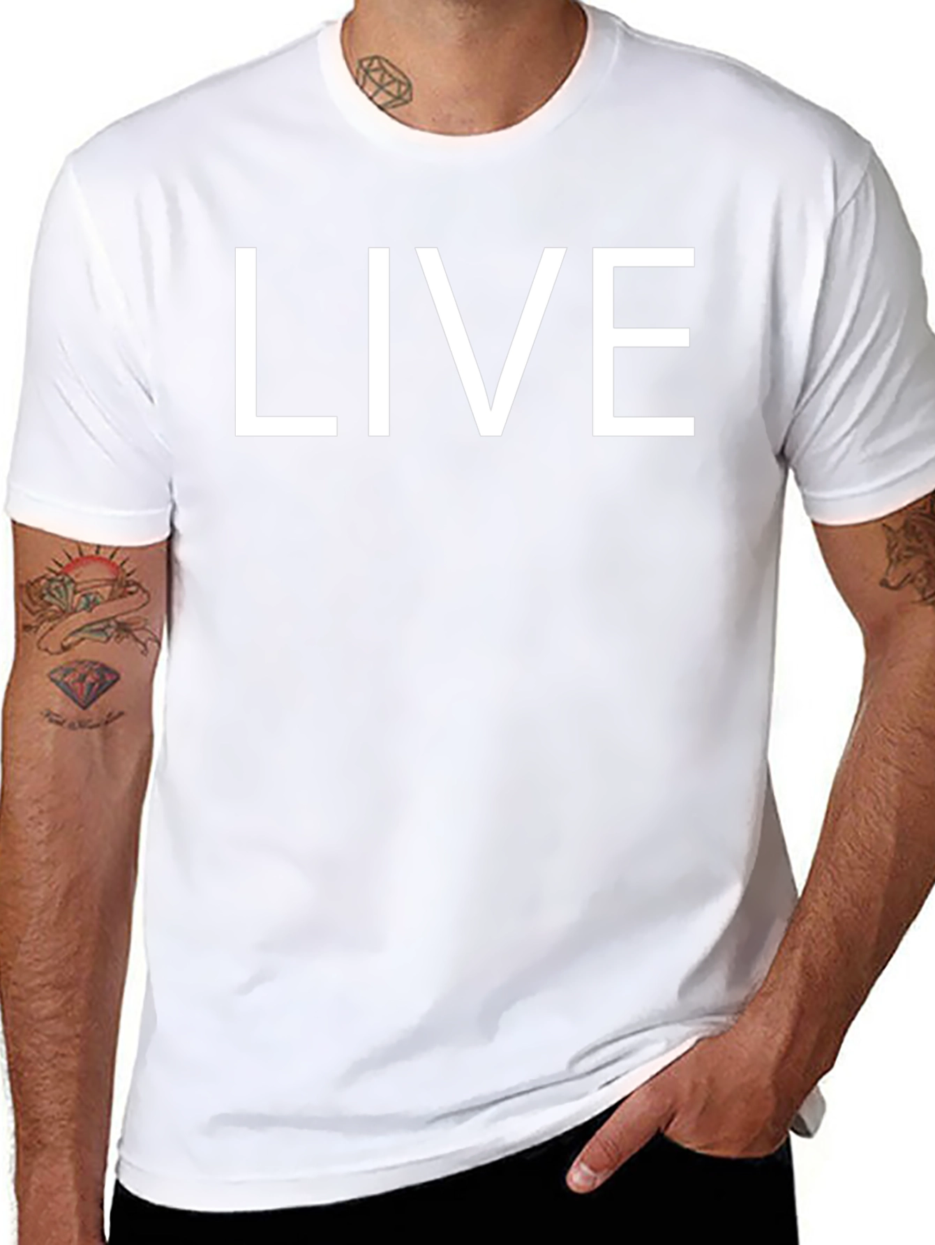 LIVE Bold Graphic T-Shirt - Classic Style