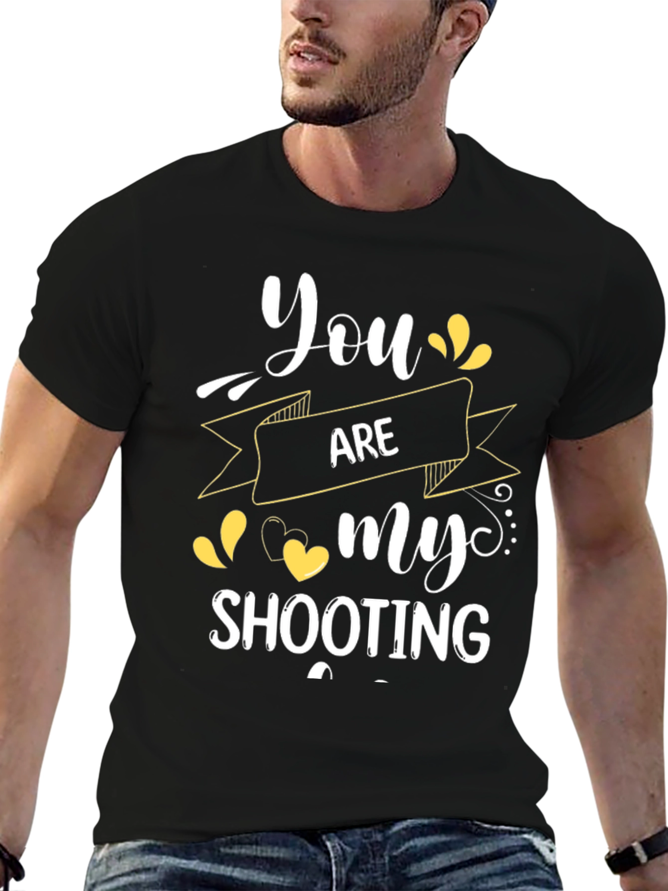 You Are My Shooting Star Graphic Tee - Black