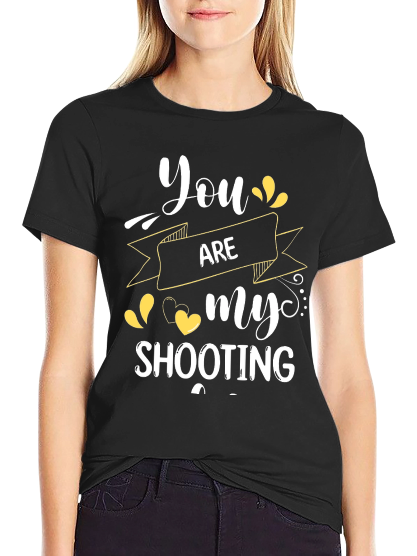 You Are My Shooting Star Graphic Tee - Black