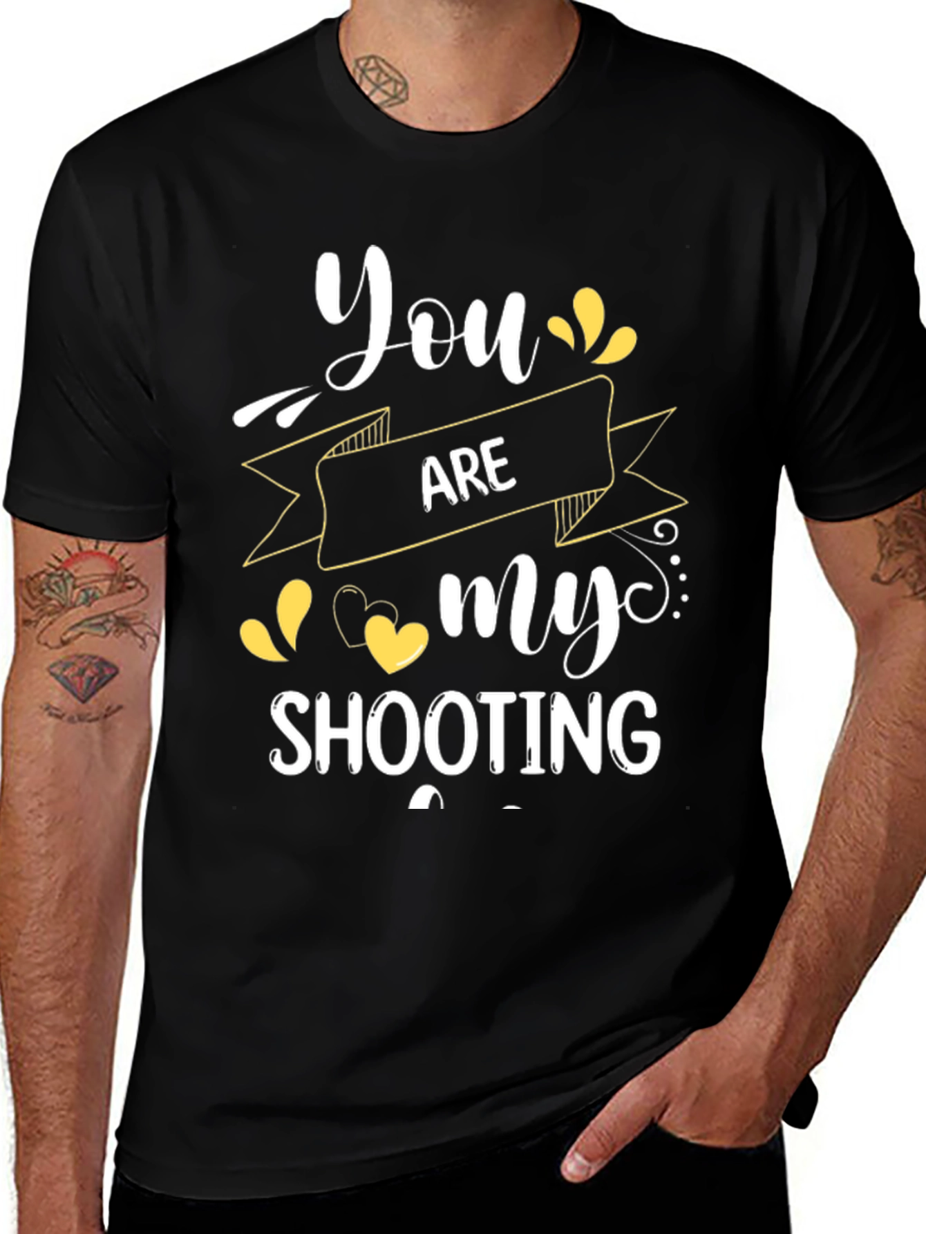 You Are My Shooting Star Graphic Tee - Black