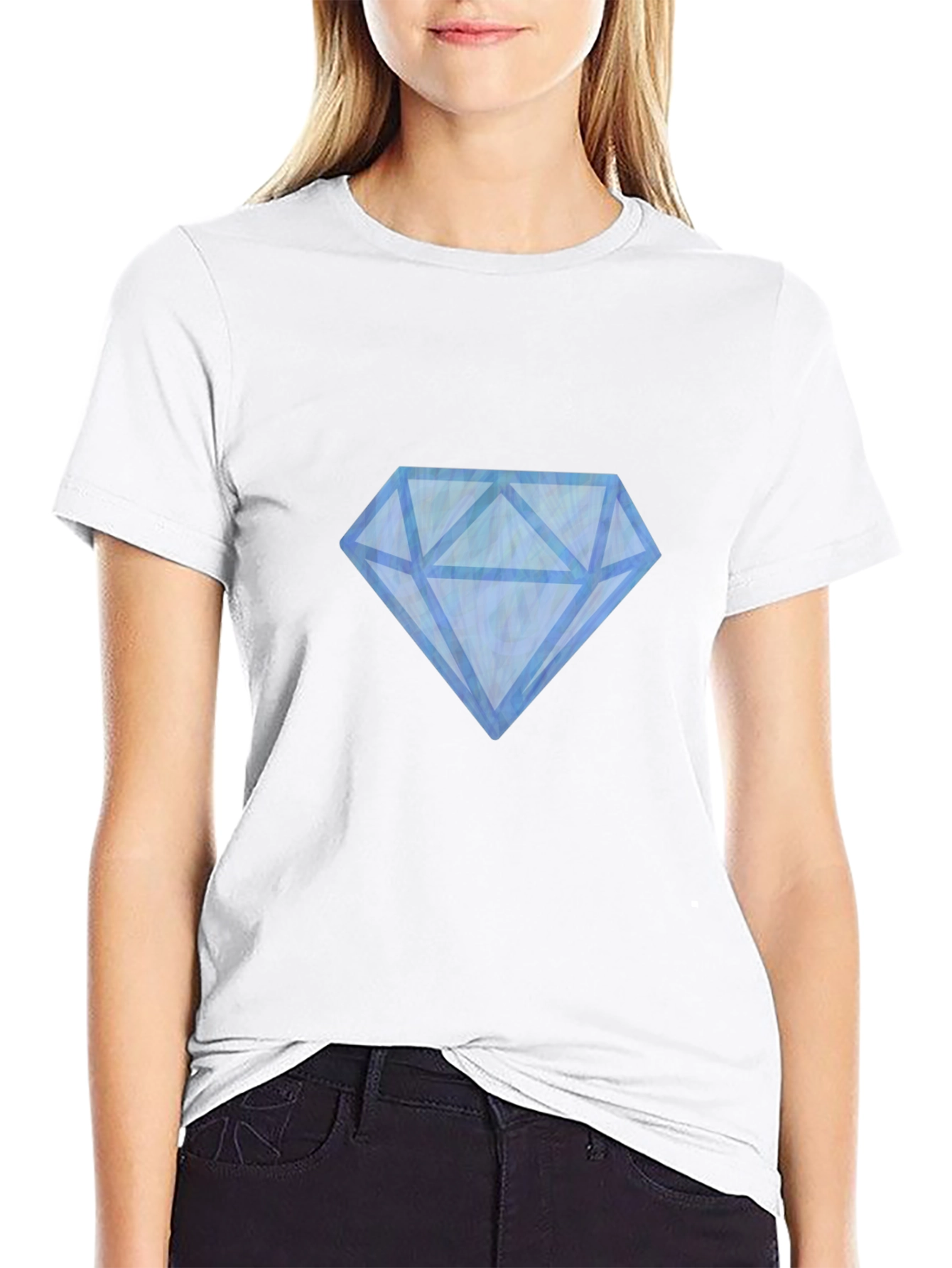 Mens Black Diamond Graphic Tee - Casual Style